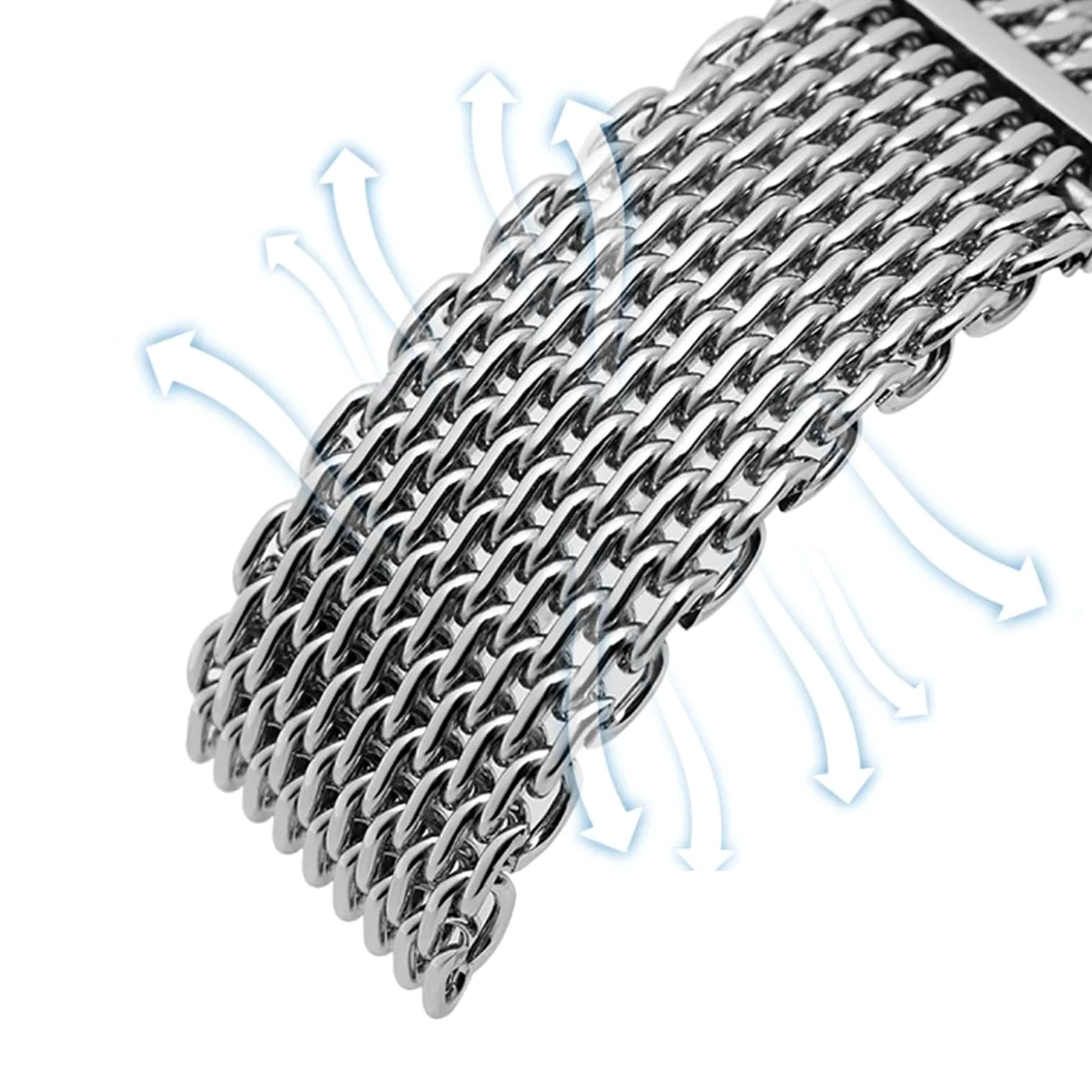 Do iwc pasek do zegarka siatka pasek do zegarka ze stali nierdzewnej 20 mm 22 mm 316L bransoletka ze stali nierdzewnej do omage opaska na nadgarstek metalowy pasek mediolański