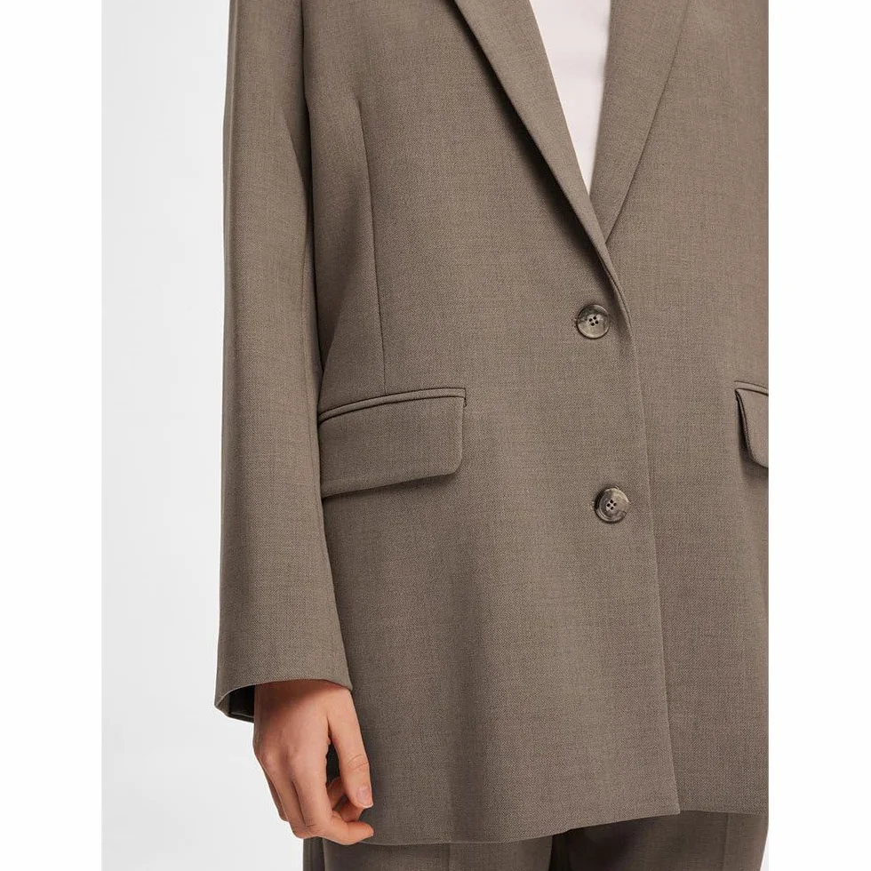 SELECTED FEMME Bluzka Kobiety Slfrita Ls Relaxed Blazer Camel Mel Noos