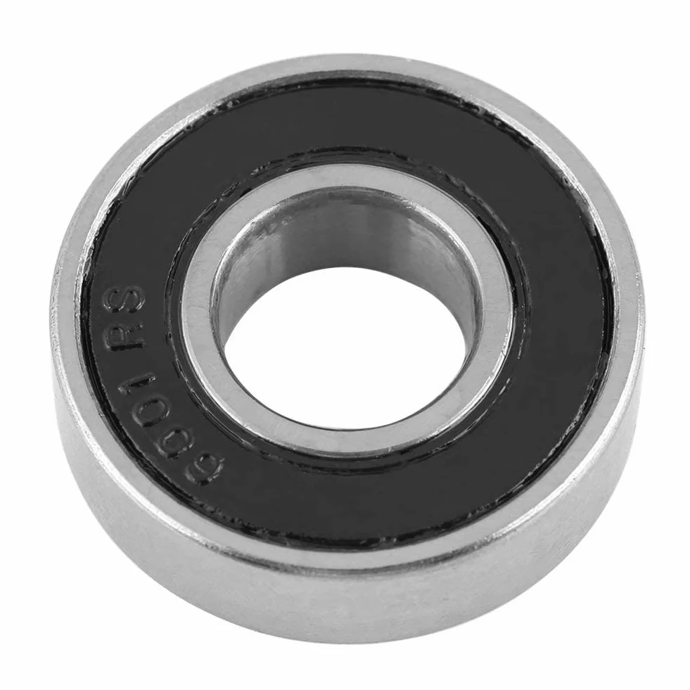 10 pcs Kugellager Lager Rollenlager, Multi-Use-Gummi Sealed Rillenkugellager 6001-2RS (12x28x8mm)