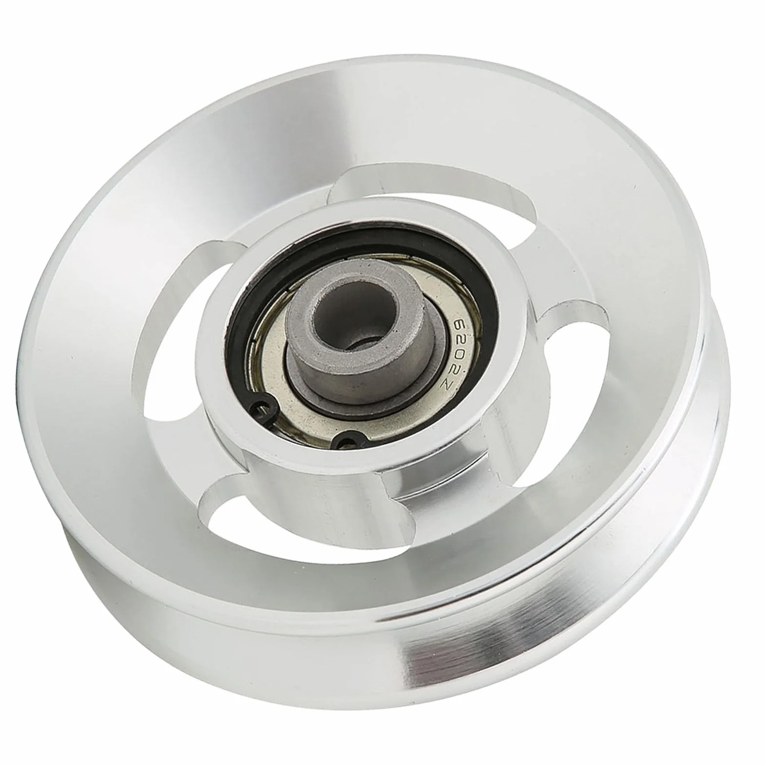 Akozon Koło pasowe, domowe przystawki na siłownię, akcesoria do treningu siłowego, 115 mm, koło pasowe fitness ze stopu aluminium (średnica 90 mm)
