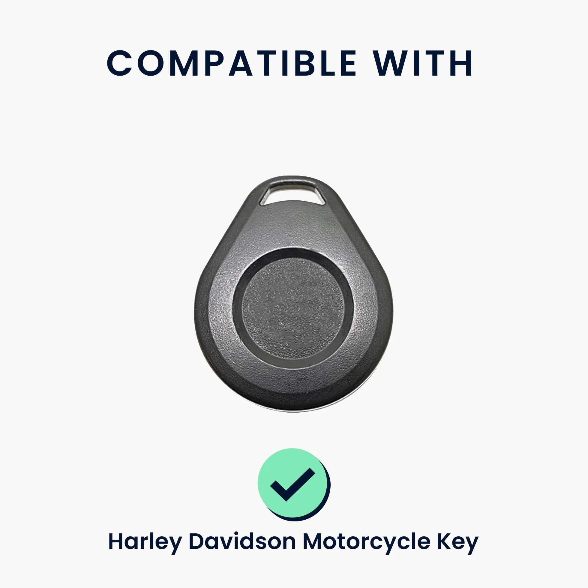 kwmobile Pokrowiec na kluczyk motocyklowy kompatybilny z Harley Davidson Pokrowiec na kluczyk motocyklowy - Miękkie etui na kluczyk skutera TPU - Czarny matowy/Czarny