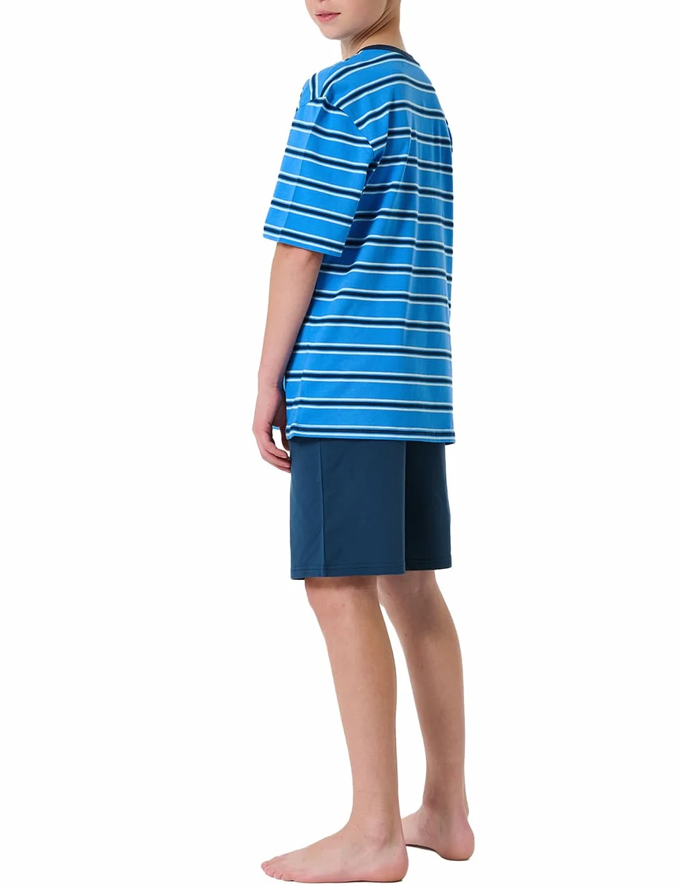 Schiesser Pidżama — zestaw Chłopcy Schiesser Jungen Schlafanzug Set Kurz - 100% Organic Bio Baumwolle - Größe 140 Bis 176