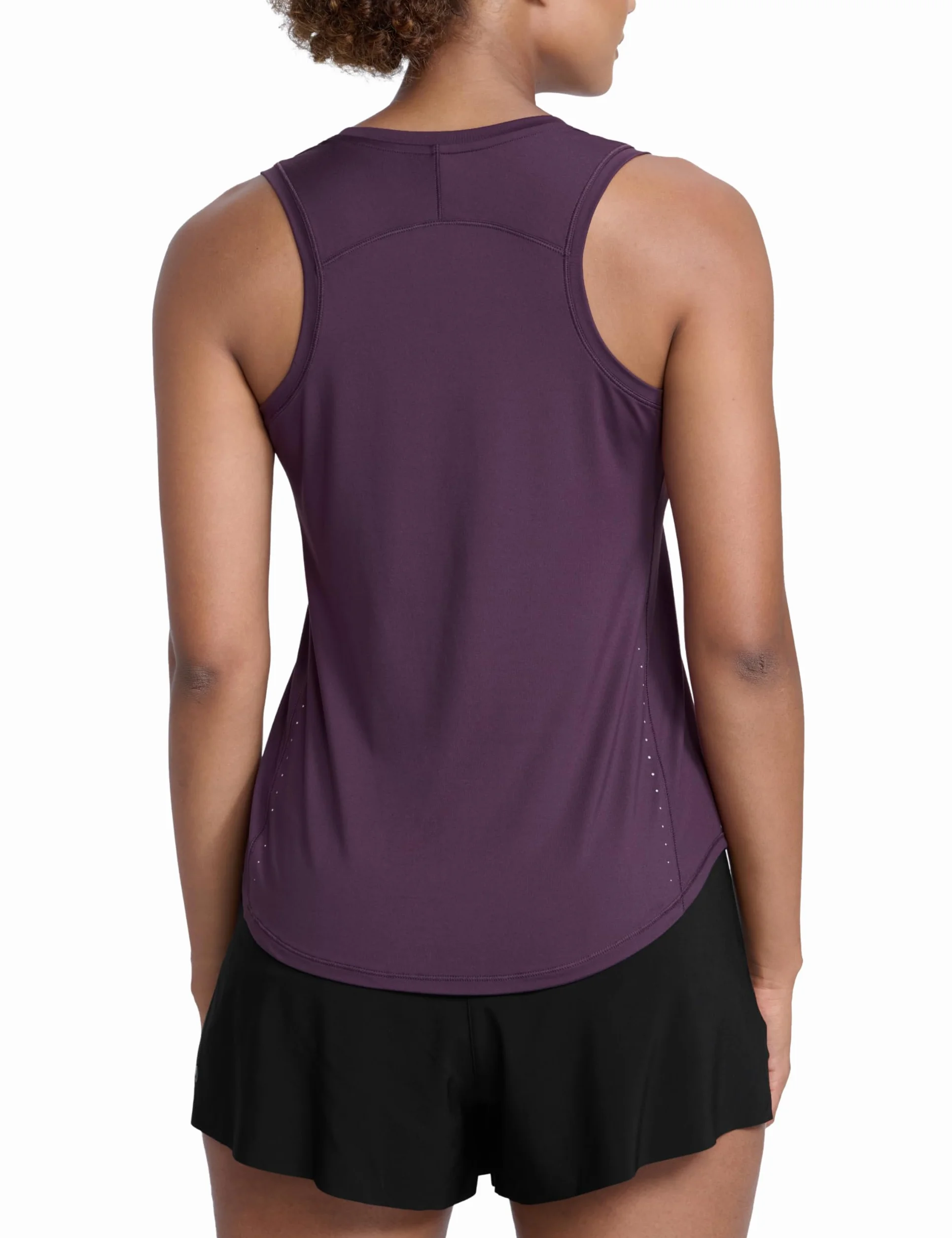 CRZ YOGA Lekki podkoszulek Racerback bez rękawów Top treningowy z wysokim dekoltem