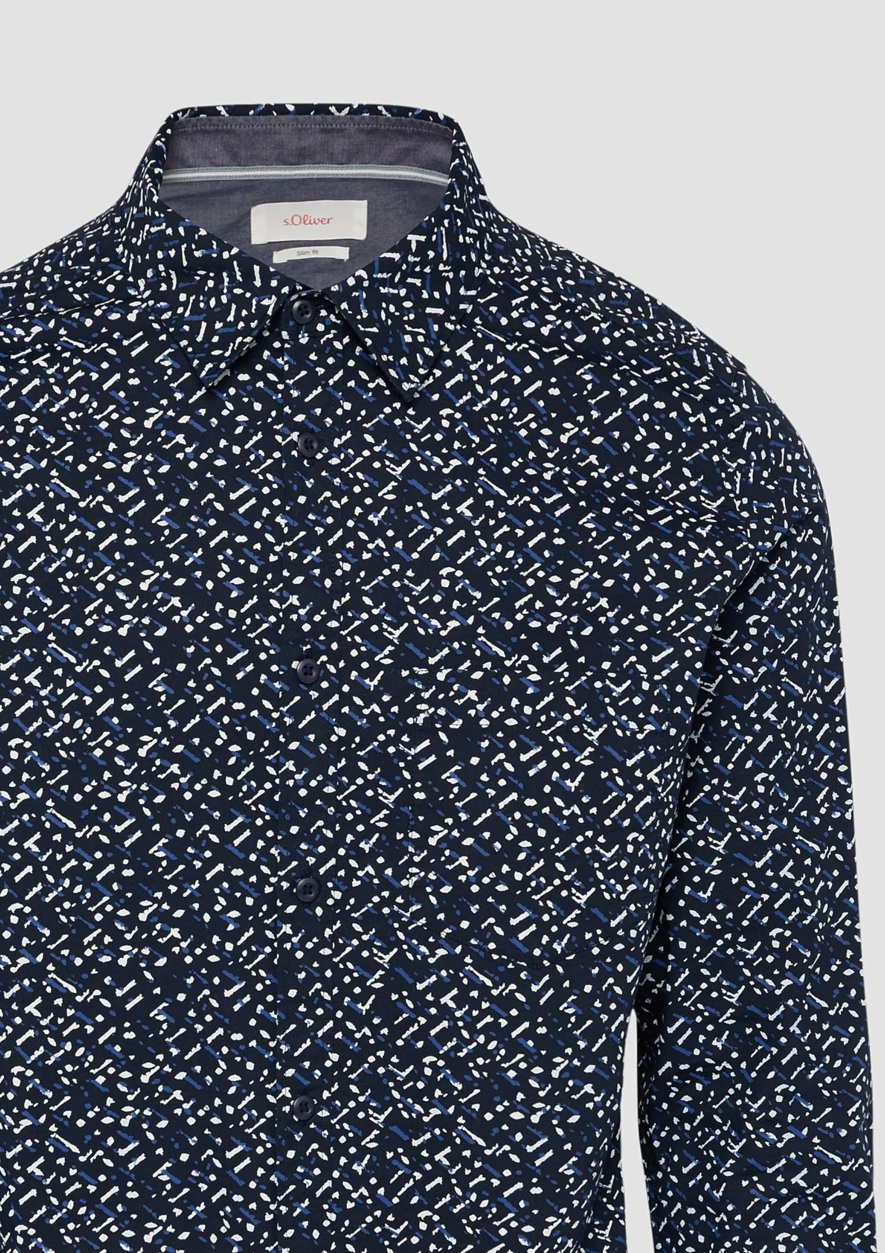 s.Oliver Slim Fit Wzorzysta koszula z popeliny 3XL