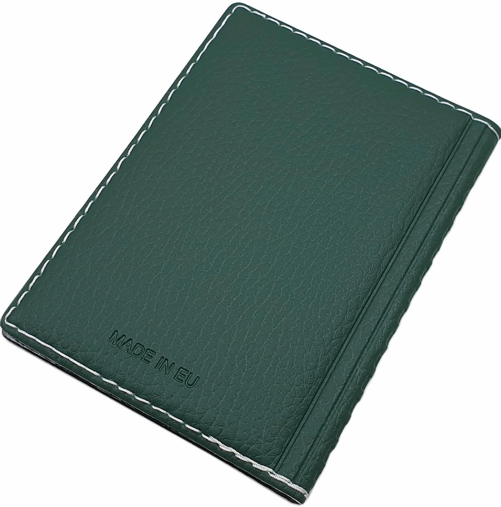 myledershop Eleganckie etui na dowód osobisty / etui na karty kredytowe z kontrastowym szwem, 12 przegródek, MJ-Design Germany Made in EU, Einheitsgröße