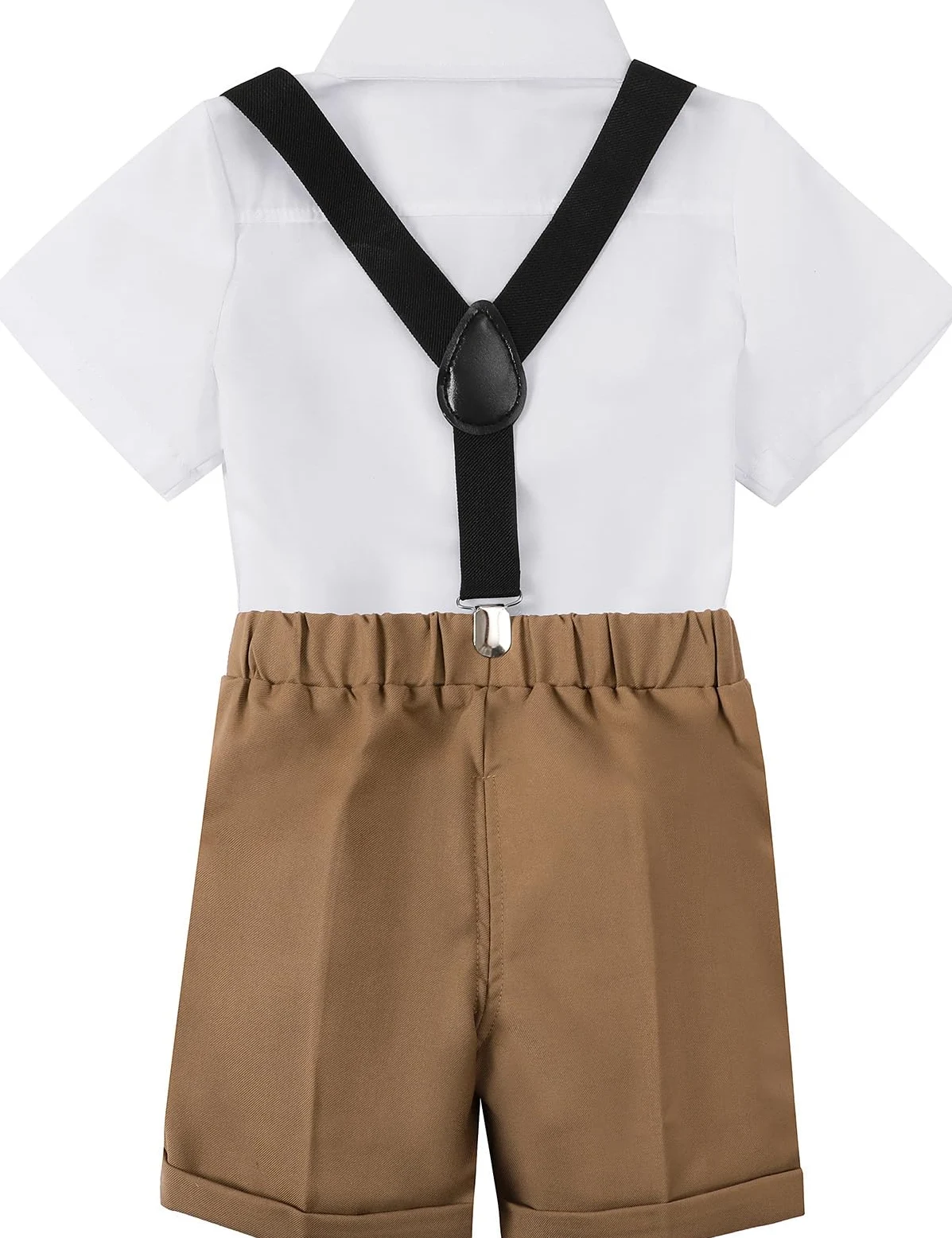 mintgreen Kostium niemowlęcy dla chłopców, dzieci ślub łuk tuxedo krawat z krótkim rękawem zestaw do stroju, 1-4 lata
