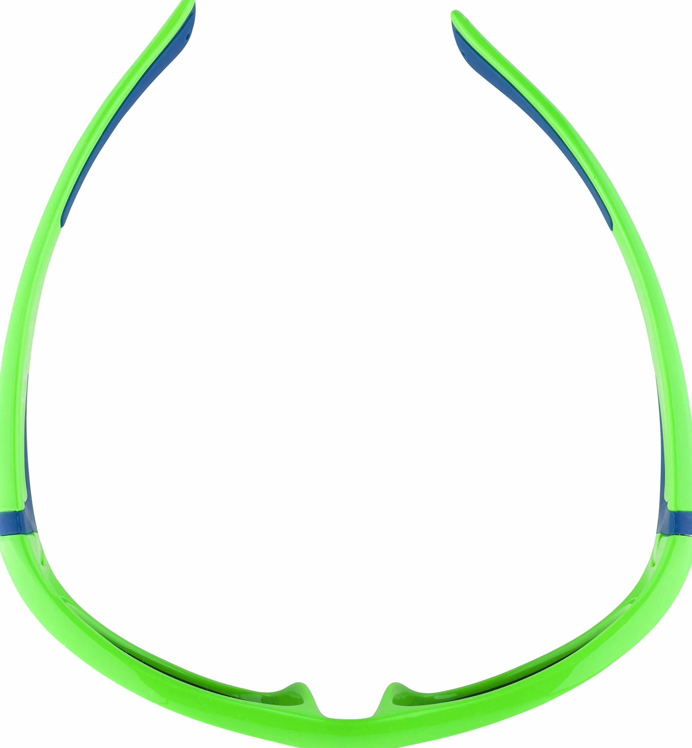 ALPINA Unisex - Dzieci, FLEXXY JUNIOR Okulary przeciwsłoneczne, neon green-blue gloss/black, One Size