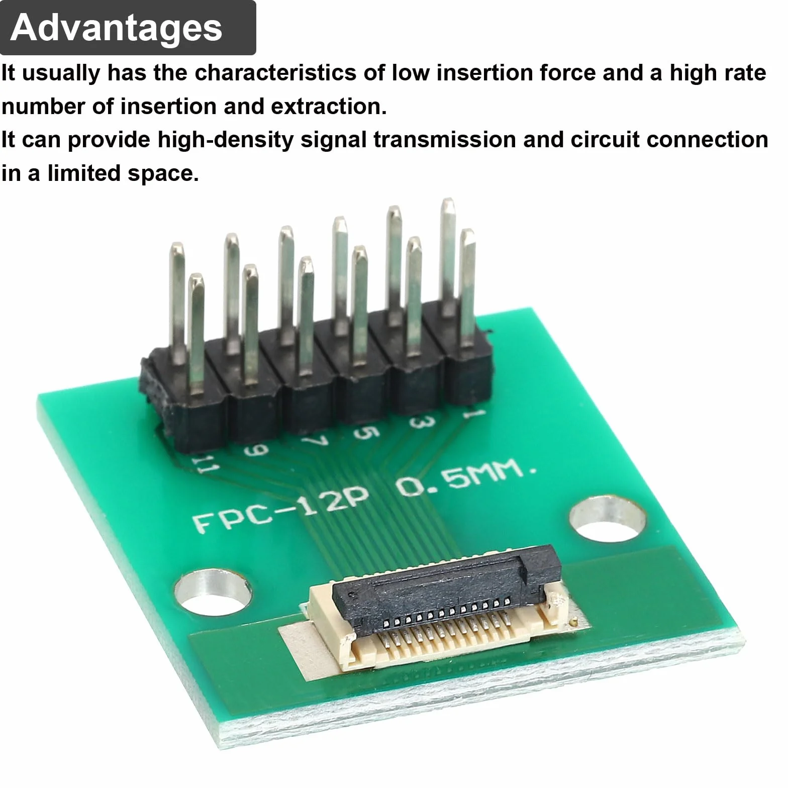 QUARKZMAN FFC FPC Connector Board 12 Pin 0,5 mm 2,54 mm na 1,0 mm 2,54 mm PCB płyta konwerterowa do telewizorów LCD/aparatów cyfrowych/laptopów
