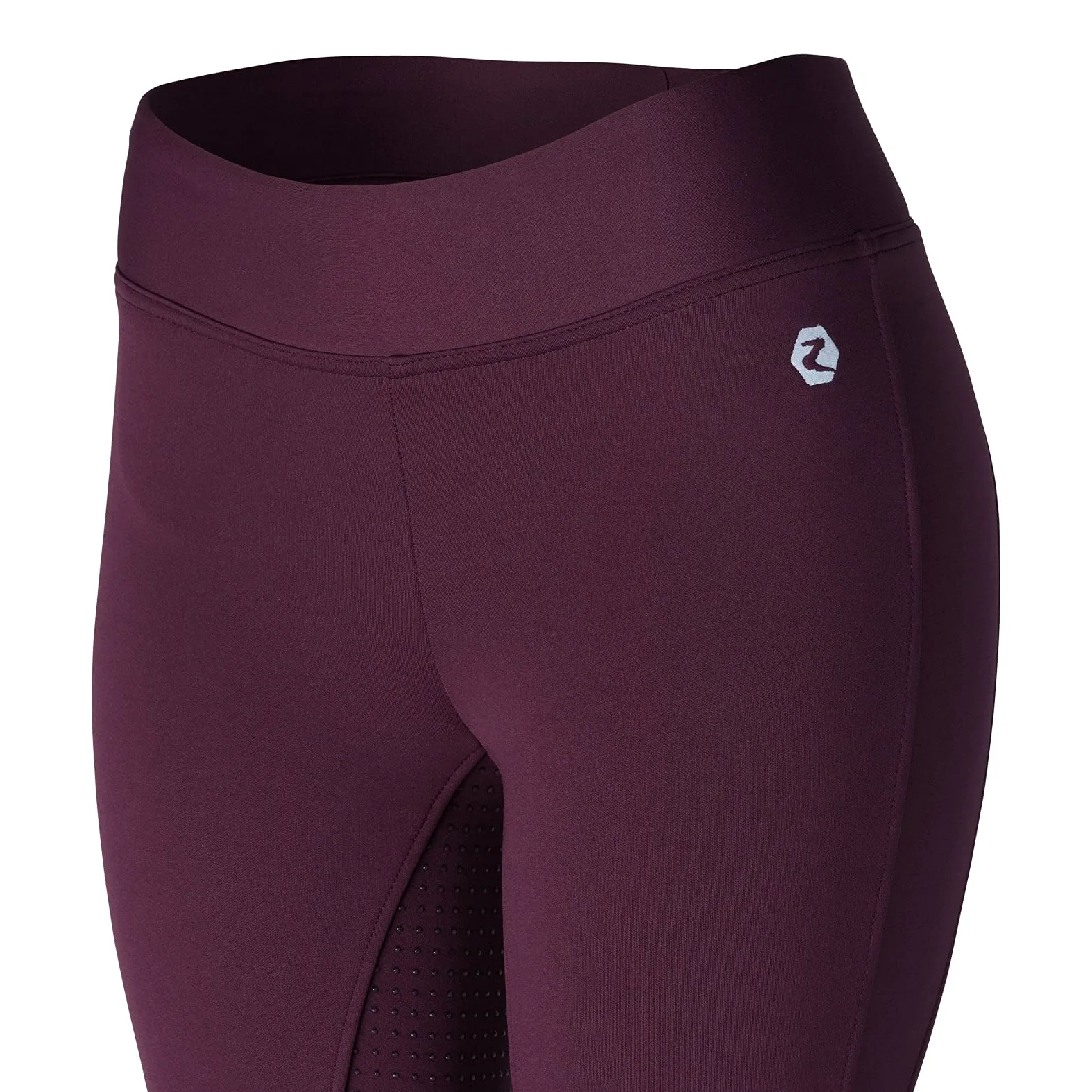 HORZE Damskie legginsy termiczne do jazdy konnej Active, spodnie zimowe z pełnym lejem silikonowym