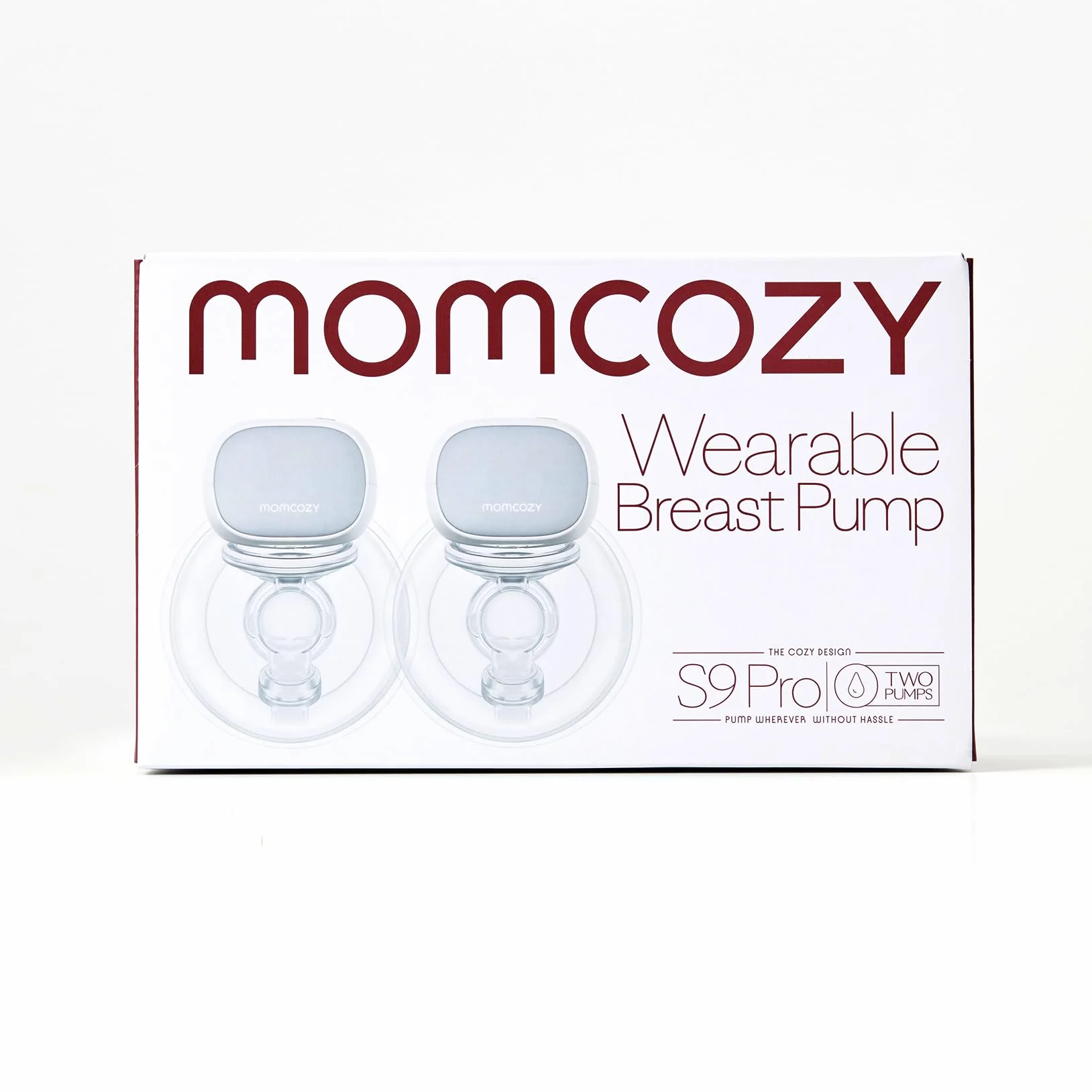 Momcozy S9 Pro Zaktualizowany elektryczny ściągacz z wyświetlaczem LED, przenośny elektryczny laktator z 2 trybami i 9 poziomami - 24 mm (szary, 2 sztuk)