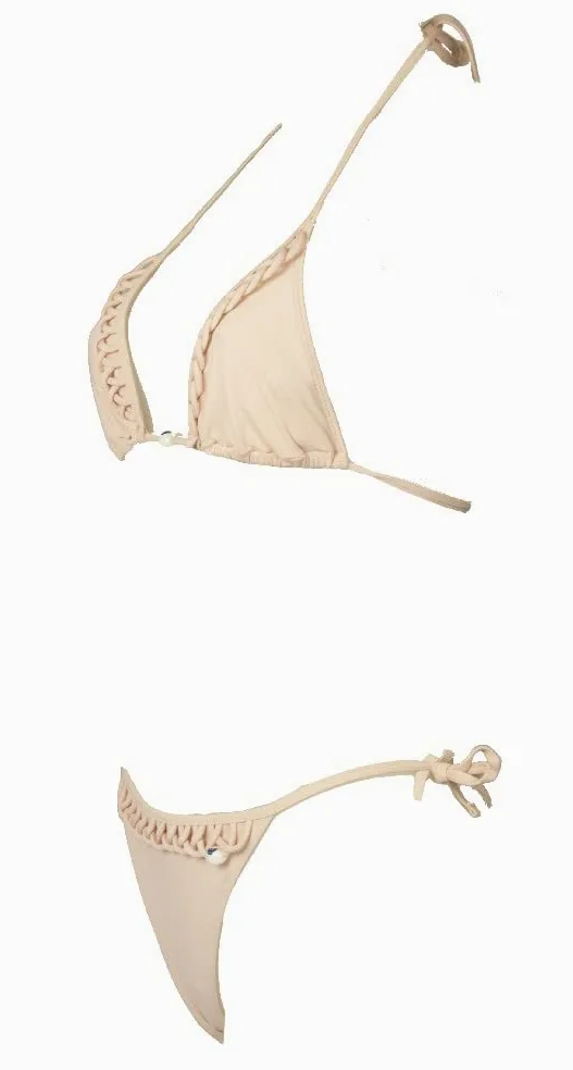 Emporio Armani Bikini damskie regulowane trójkątne majtki ze sznurowaniem, artykuł 262335 4P314, triangle bikini
