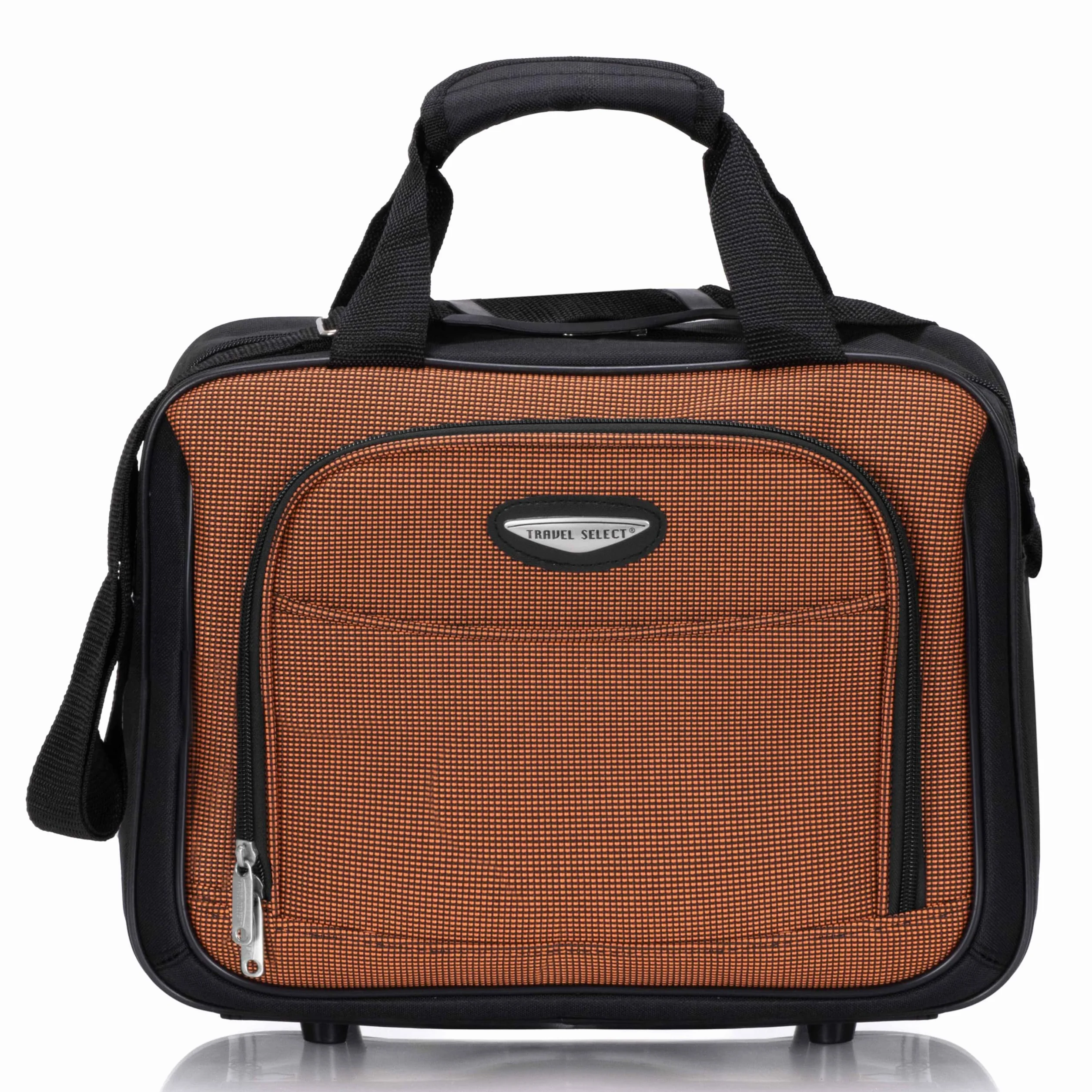 Traveler'S Choice Uniseks Amsterdam Zestaw Walizek, Pomarańczowy, 74 x 43 x 25 cm; 63,5 x 38,1 x 23 cm; 53 x 33 x 19 cm; 38 cm x 28 x 15 cm