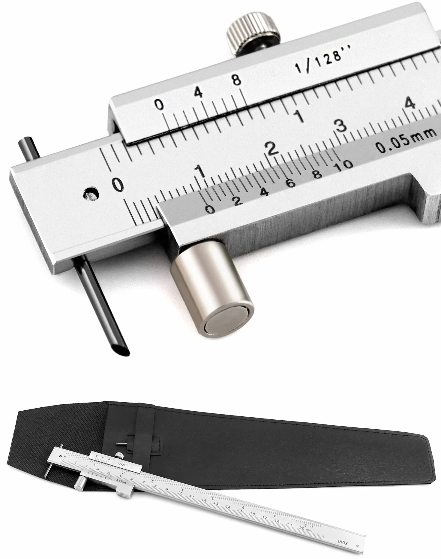 QWORK® Suwmiarka 0-20 cm Narzędzia do znakowania ze stali nierdzewnej
