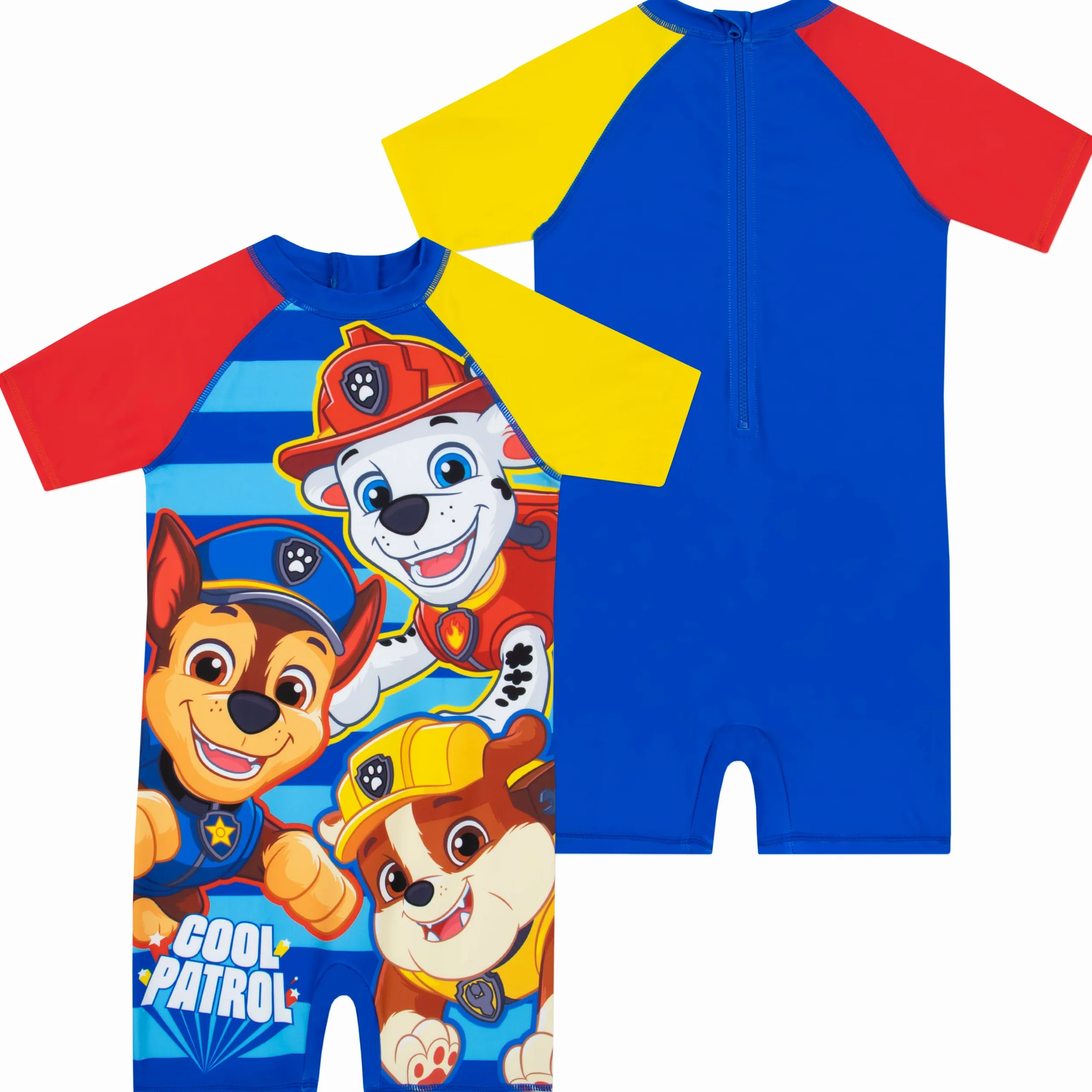 PAW Patrol Strój Kąpielowy Dla Chłopców | Rubble, Marshall I Chase | Dziecięca Odzież Plażowa