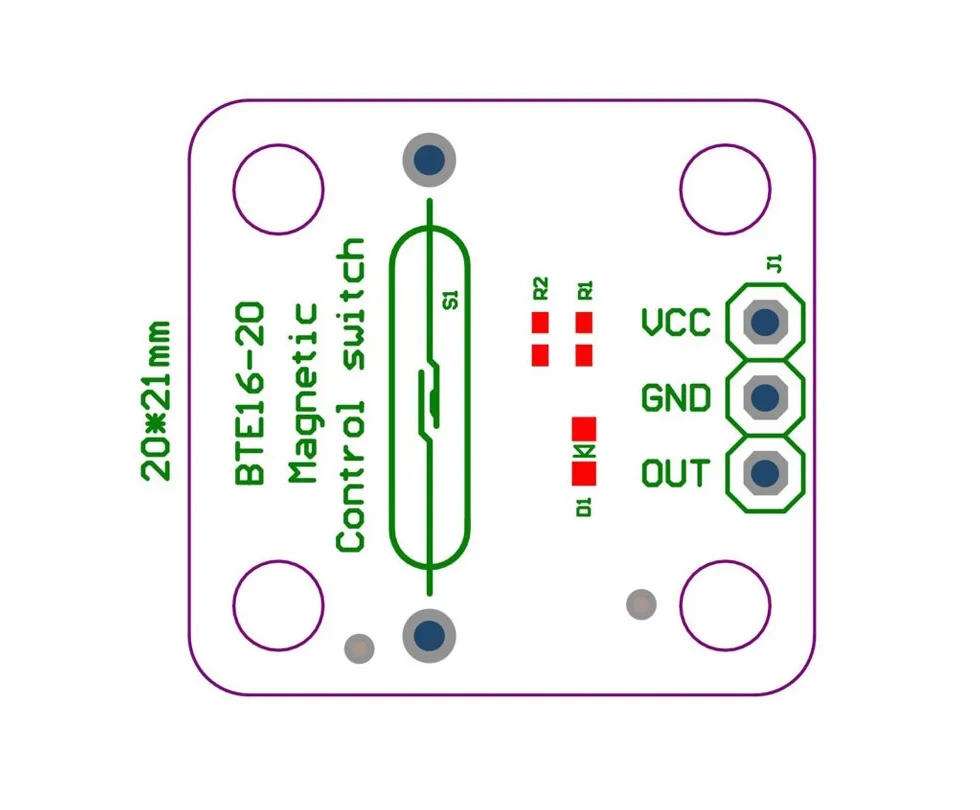 DollaTek 5 szt. czujnik magnetyczny prze??cznik magnetyczny ustnikowy komponent elektroniczny
