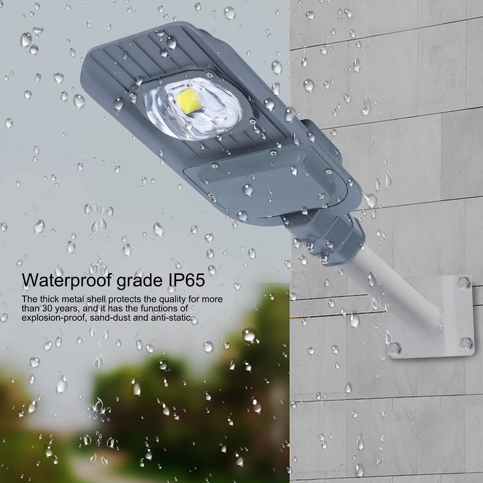 Oprawa LED 50W IP66 2000Lm 6500K Szary