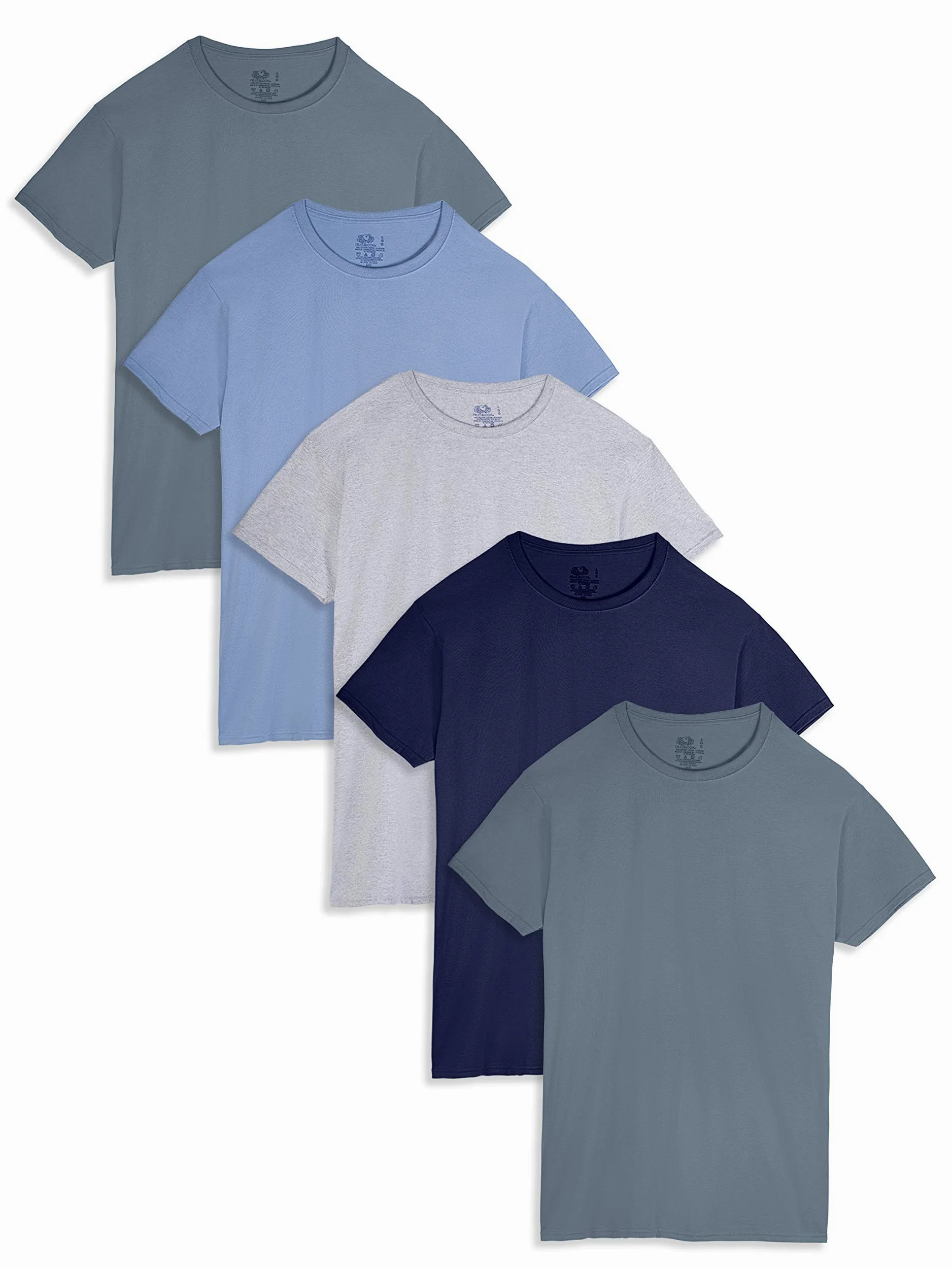 Fruit of the Loom Podkoszulek Mężczyźni 5-pack Assorted Crew T-shirt