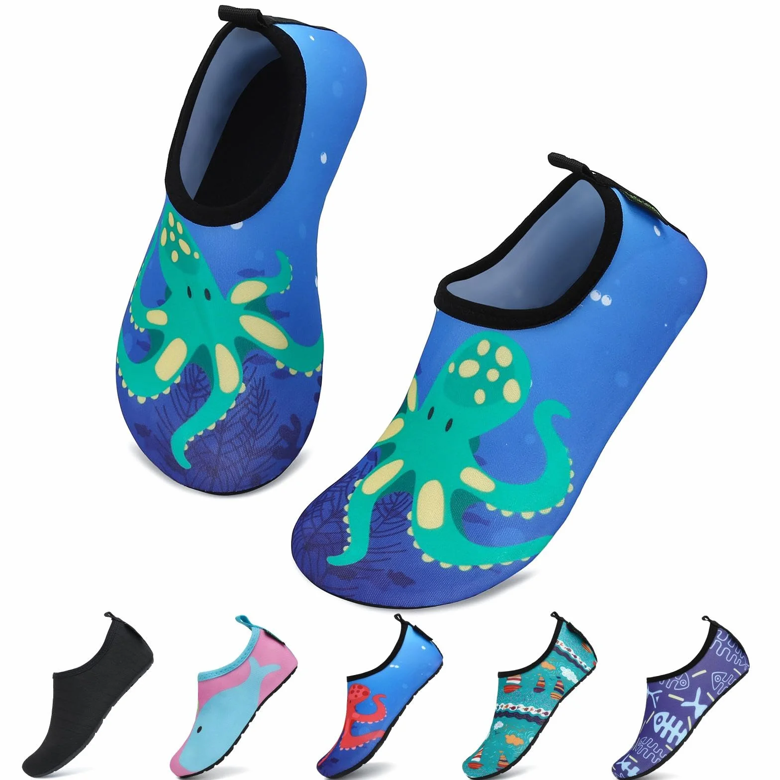 SAGUARO Buty kąpielowe, buty plażowe, buty do pływania, uniseks – dzieci, niebieski - 068 niebieski - 20/21 EU