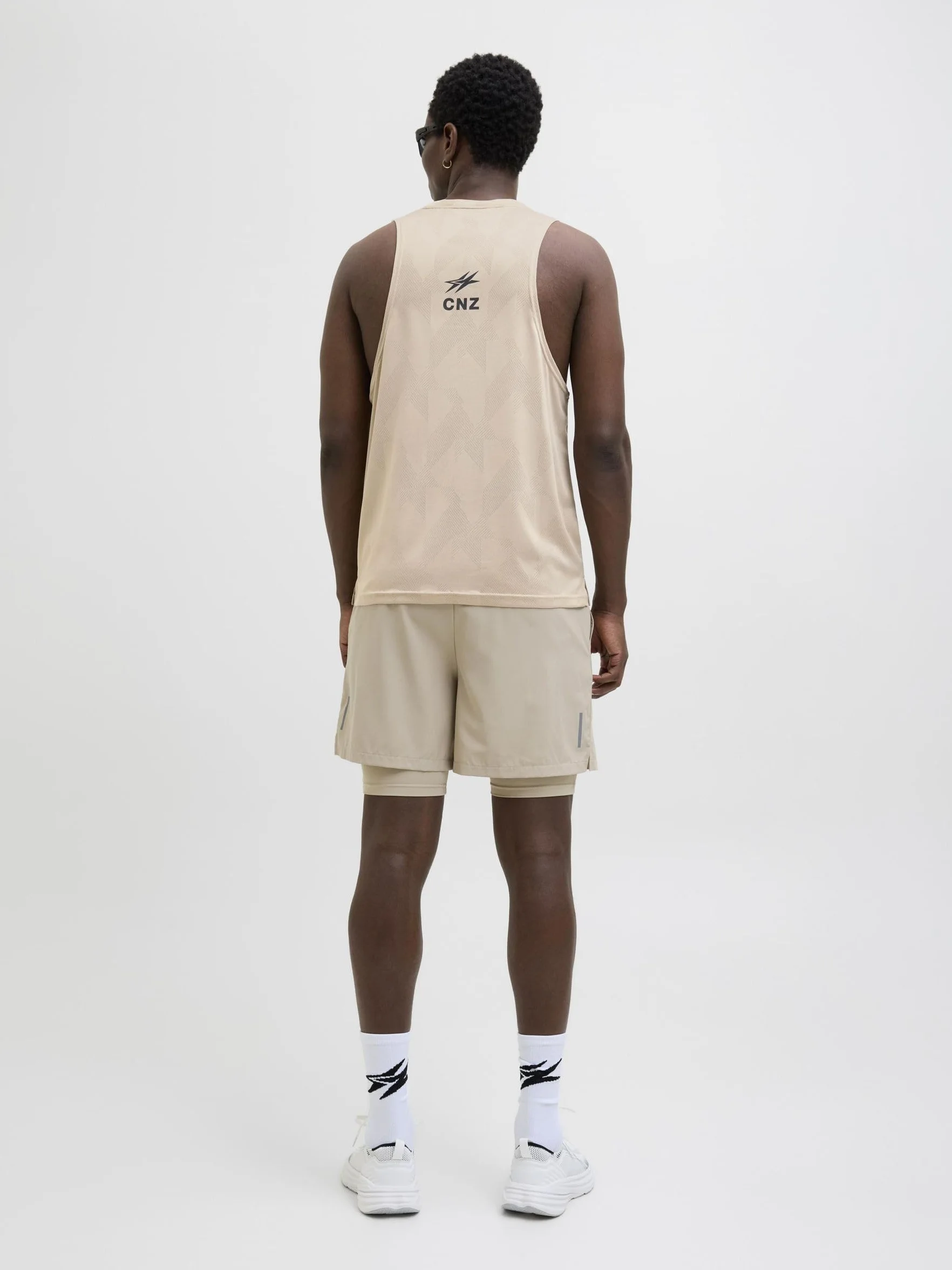 JACK & JONES Męski tank top sportowy CNZ, Czysty kaszmir., XL