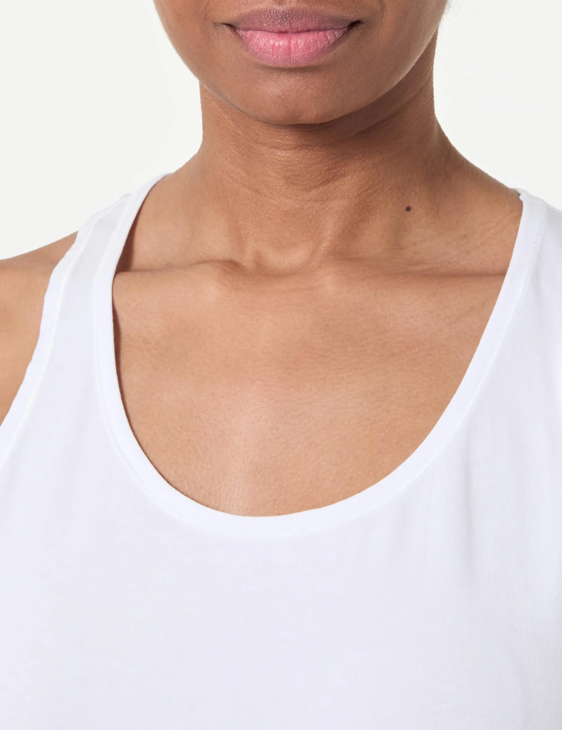 TOMMY HILFIGER Damski top bez rękawów UW0UW05748, fioletowy, L, Fioletowy (biały/jasnoszary Hthr), L