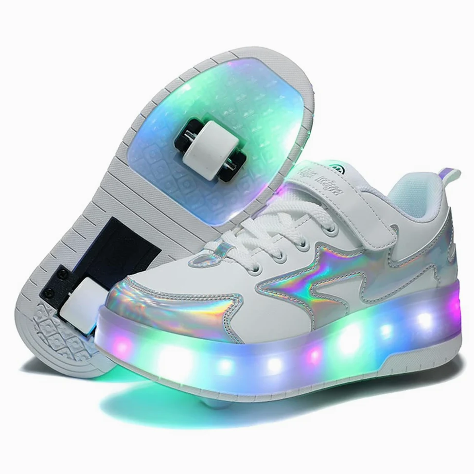 Kowo Buty LED Wielokolorowe dla Dzieci Wrotki Rozmiar 10-6 35 EU