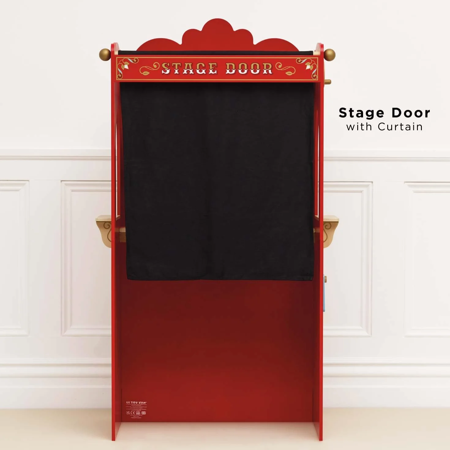 Le Toy Van - Wooden Educational Puppet Theatre, Kids Role Play Toy - Suitable For 3 Years +, Multicolor, 69.85 x 40.89 x 121.92 cm