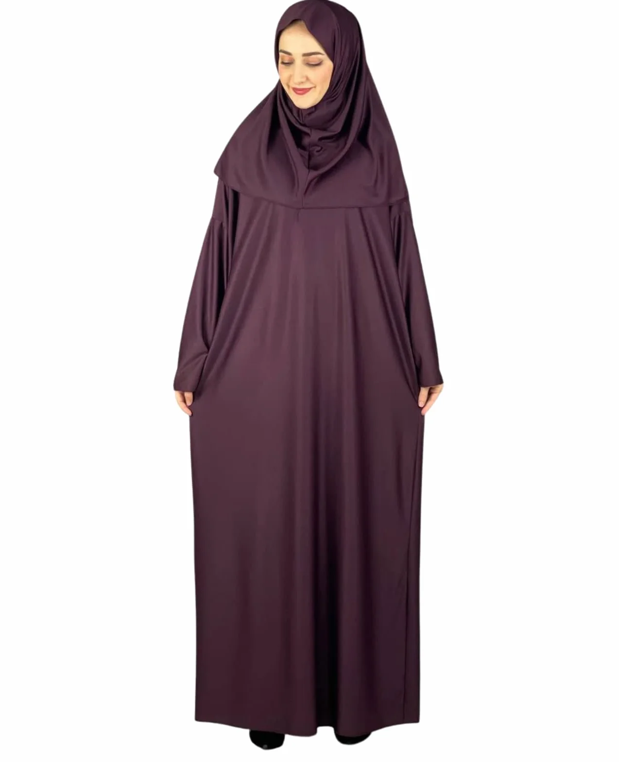 Prien Damska sukienka modlitewna z hidżabem dywan Tasbih muzułmański zestaw islamskie ubrania Abaya Jilbab Dubai Kaftan na Eid Ramadan