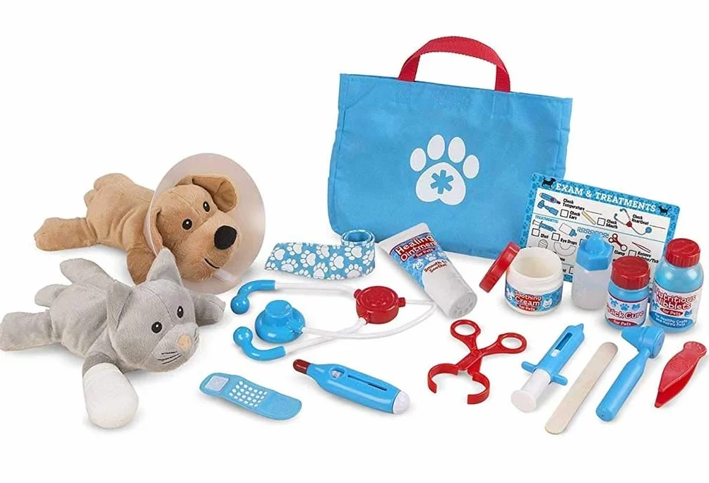 Melissa & Doug Zestaw Do Zabawy W Weterynarza, Wielokolorowy, 26.67 cm x 34.29 cm x 8.89 cm, 18520