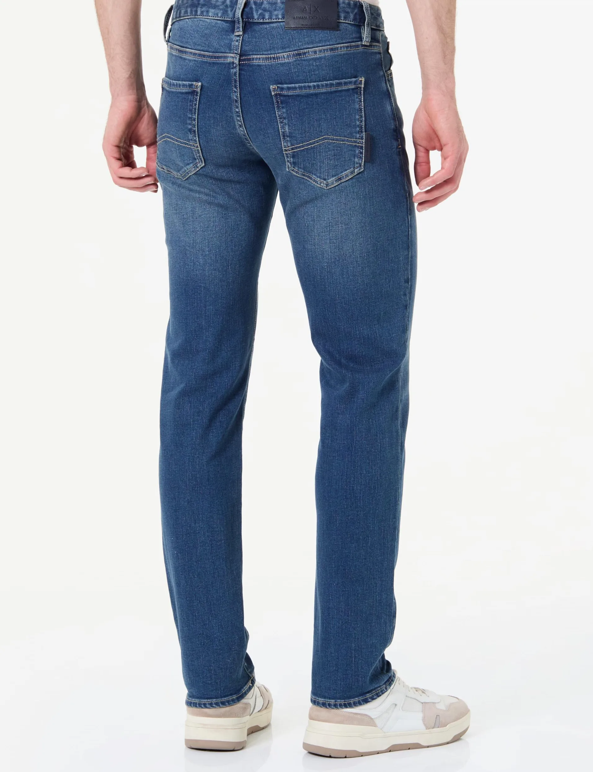 Armani Exchange Essential Patch Logo Lettering Dżins Mężczyźni