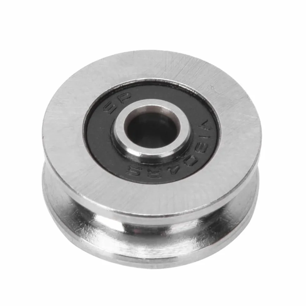 V1804 V-Groove Łożyska, 10szt 18mm * 4mm * 8mm Deep U/V Groove Miniaturowe łożyska kulkowe Koło pasowe z łożyskiem szynowym, łożysko Stalowe koło gąsienicowe do drukarki 3D, silnik, deskorolki
