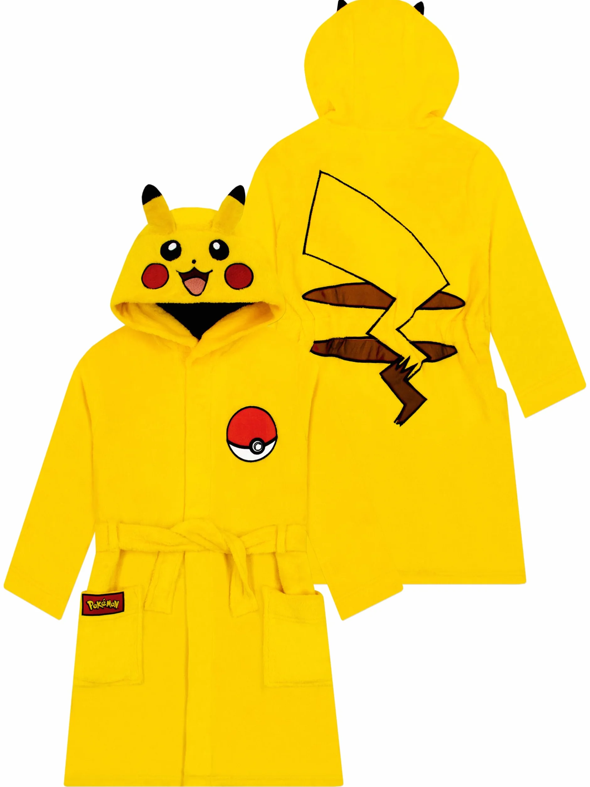 Szlafrok Dziecięcy Pokémon Pikachu Dla Chłopców, Szlafrok Dziecięcy Pikachu Z Uszami 3D, Dziecięcy Z Polaru