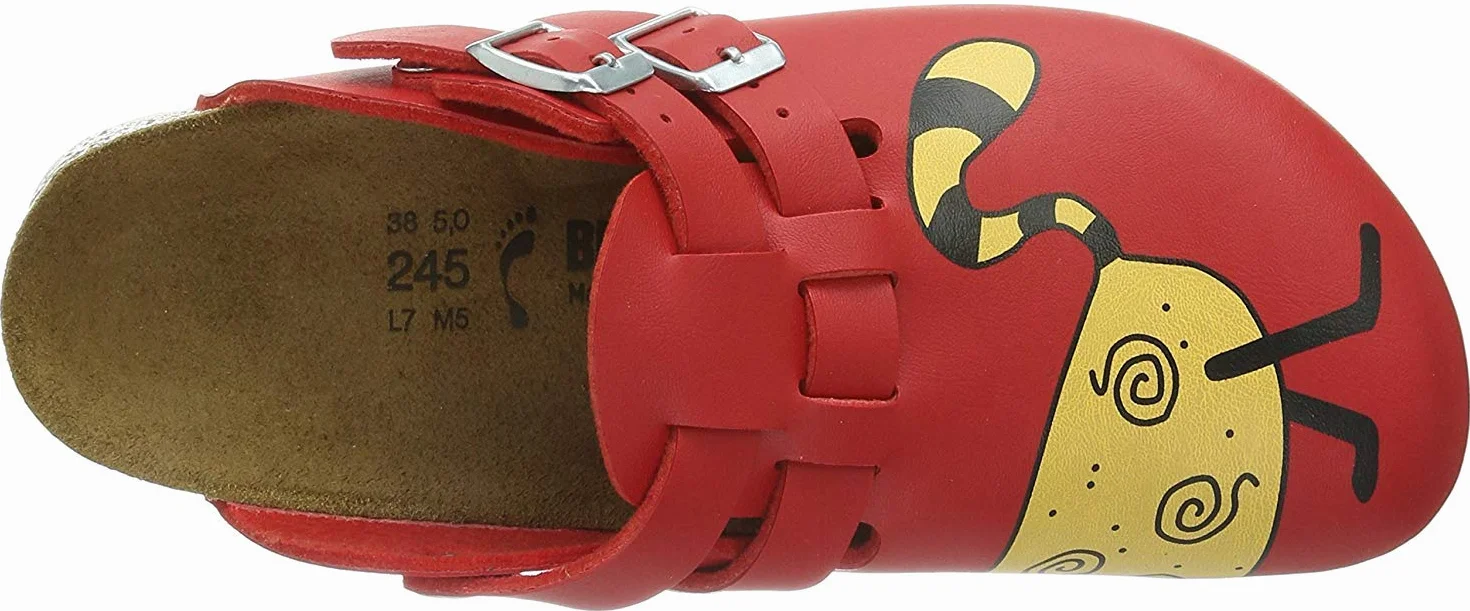 BIRKENSTOCK Kay Profesjonalne chodaki, Czerwony kot czerwony, 38 EU Schmal