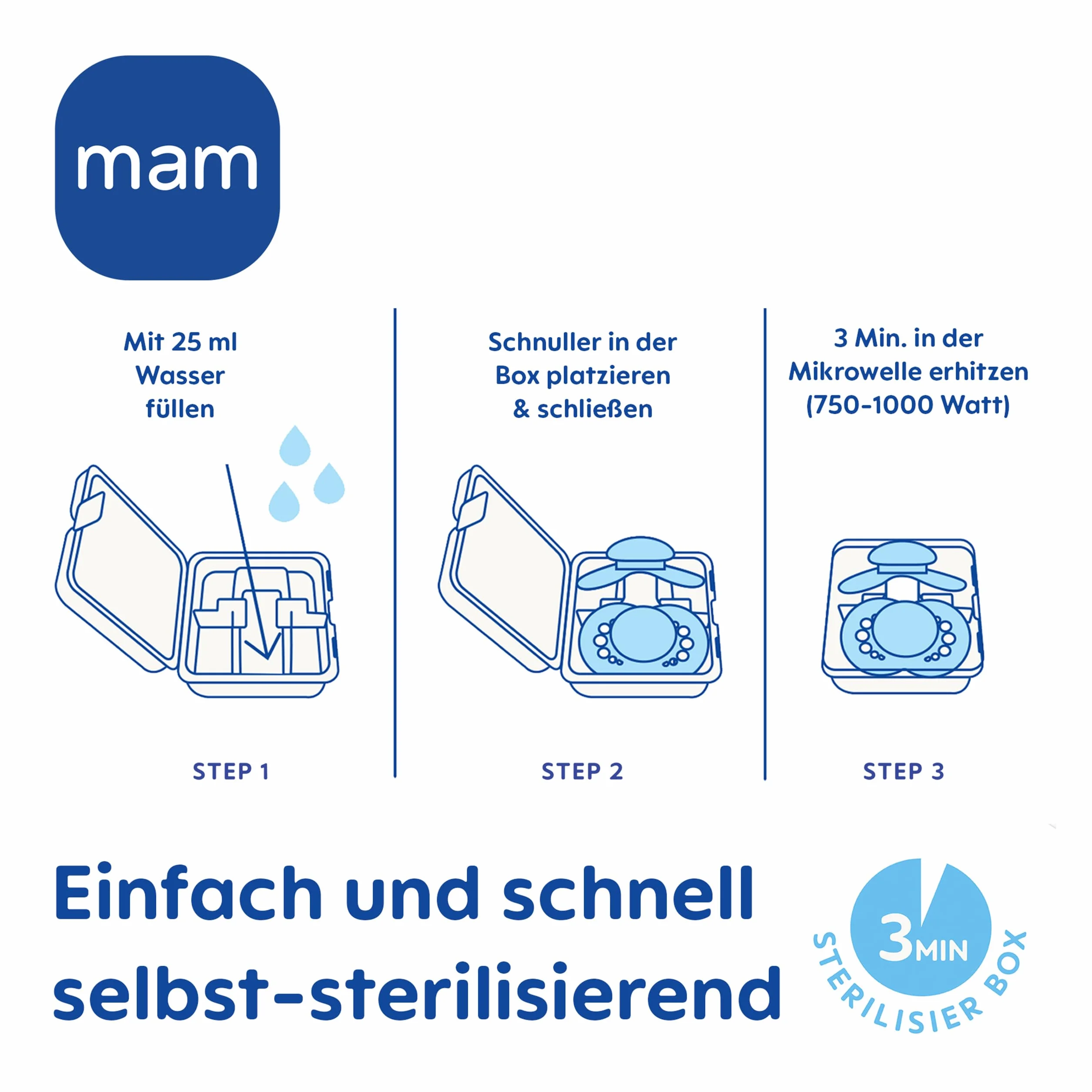 MAM Easy Start Anti-Colic zestaw startowy S, pierwsze wyposażenie dla niemowląt, z 2 butelkami Anti-Colic (160 ml i 260 ml), w zestawie smoczek rozmiar 1 i smoczek, zestaw upominkowy dla niemowląt, od