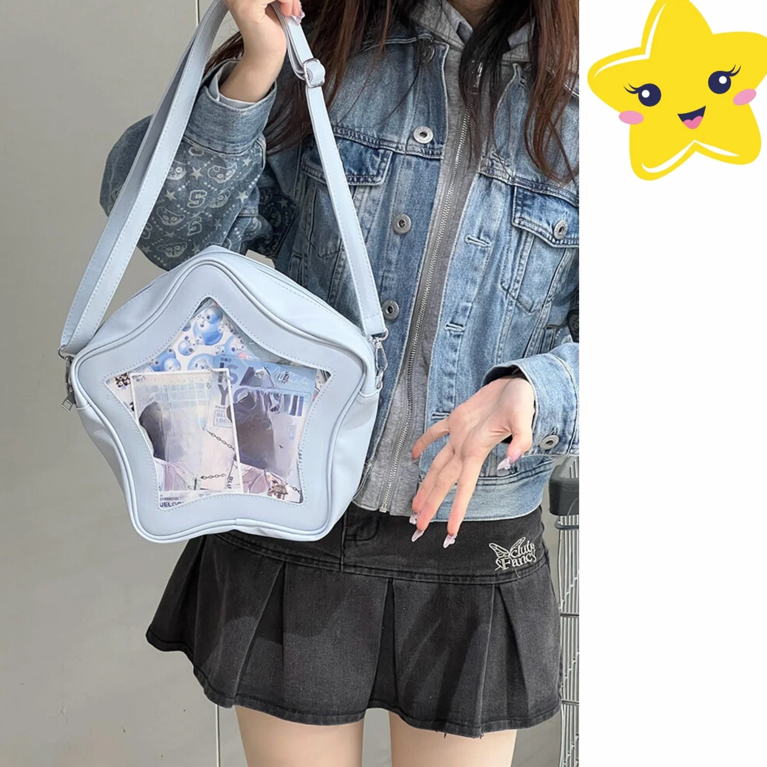 Ita Bag, Kawaii plecak w kształcie gwiazdy – duża pojemność, wodoodporny, lekki, torba na ramię