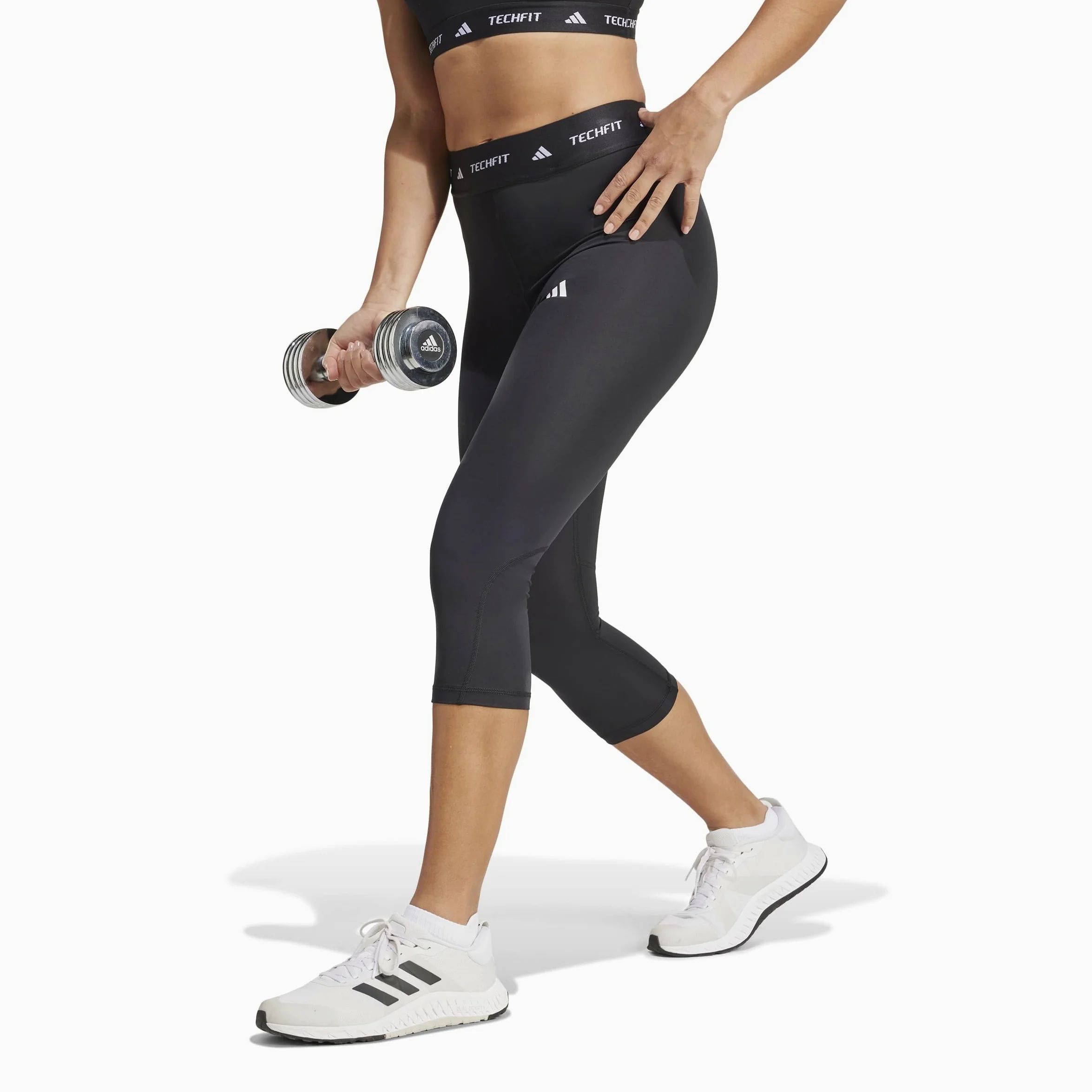 adidas TECHFIT Capri Leggings - Rajstopy Kobiety