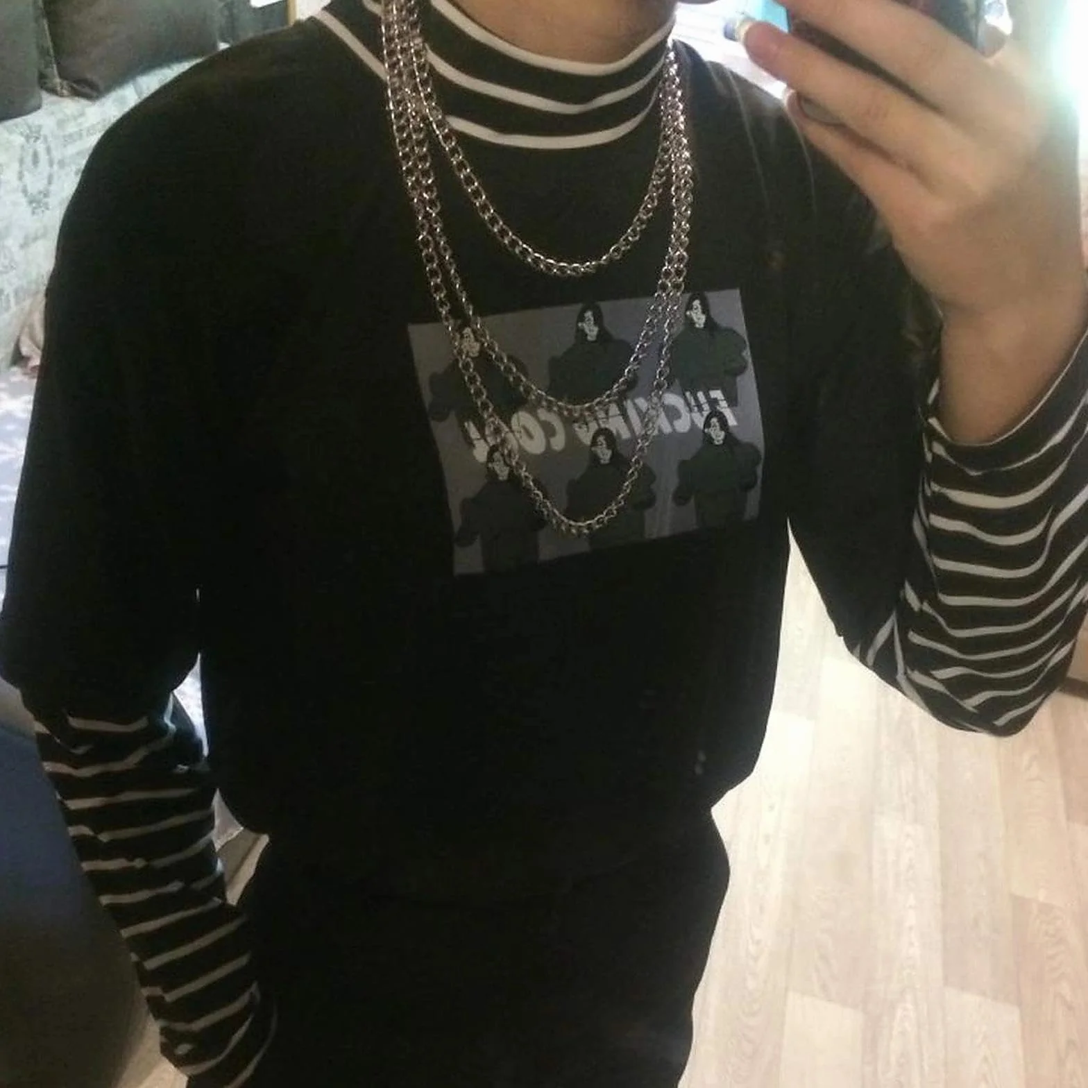 KingYH 1 opakowanie łańcuszek do spodni potrójne łańcuszki metalowy portfel łańcuszek dla mężczyzn kobiet moda hip hop rock dżinsy punk spodnie portfel łańcuszek dekoracja ubrania akcesoria