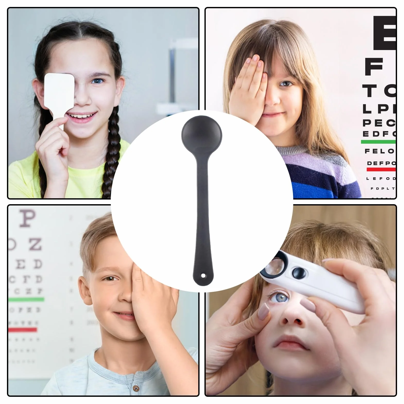 Przenośny Okluder Oczny,Przyrząd Optometryczny Do Testów Tablicowych - Przenośna Zasłonka Oczna Bez Poślizgu Dla Ortoptysty Optometrysty Okulisty