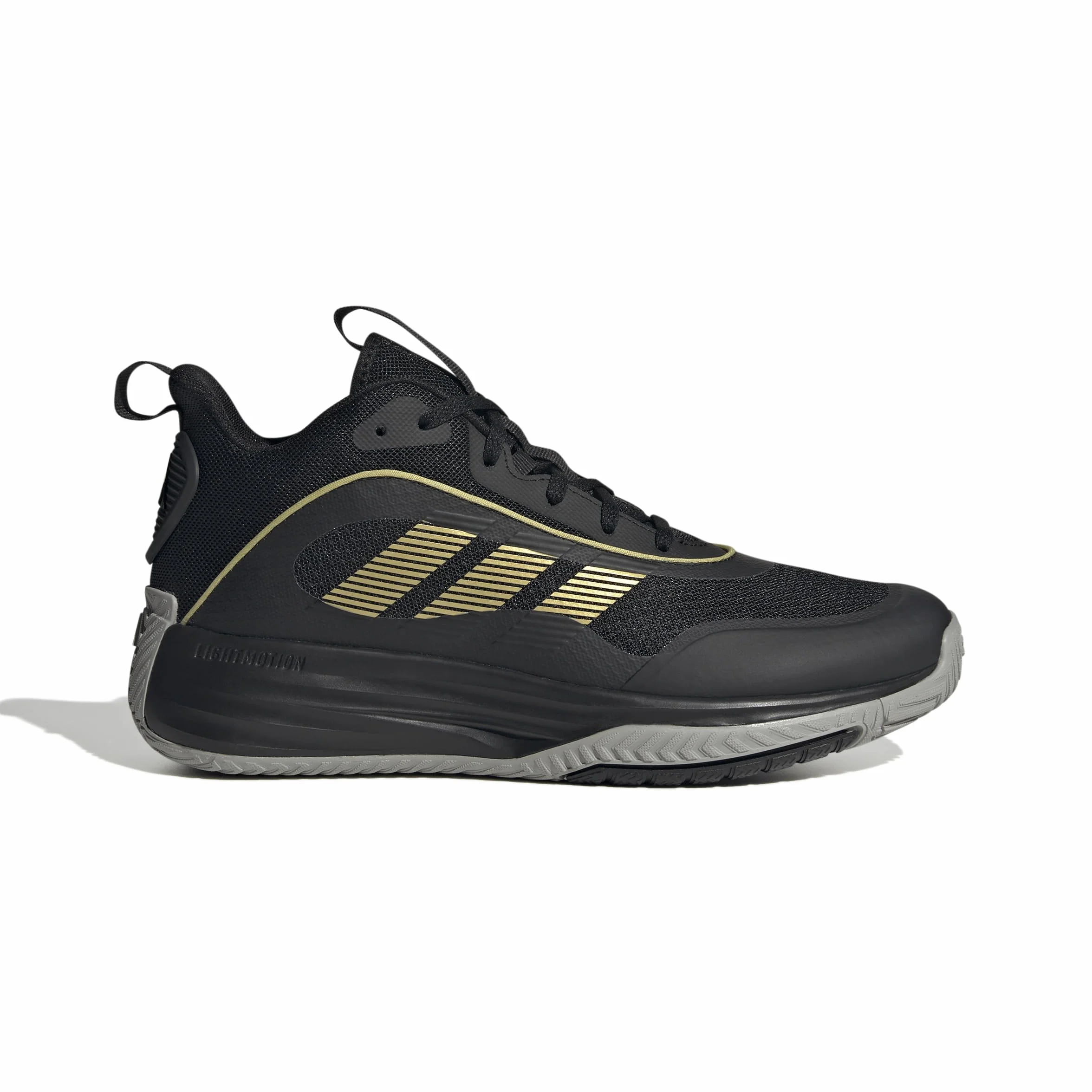 adidas Mezczyzni Own The Game 3 Shoes, Core Black/Gold Metallic/Mgh Solid Grey, 43 1/3 EU