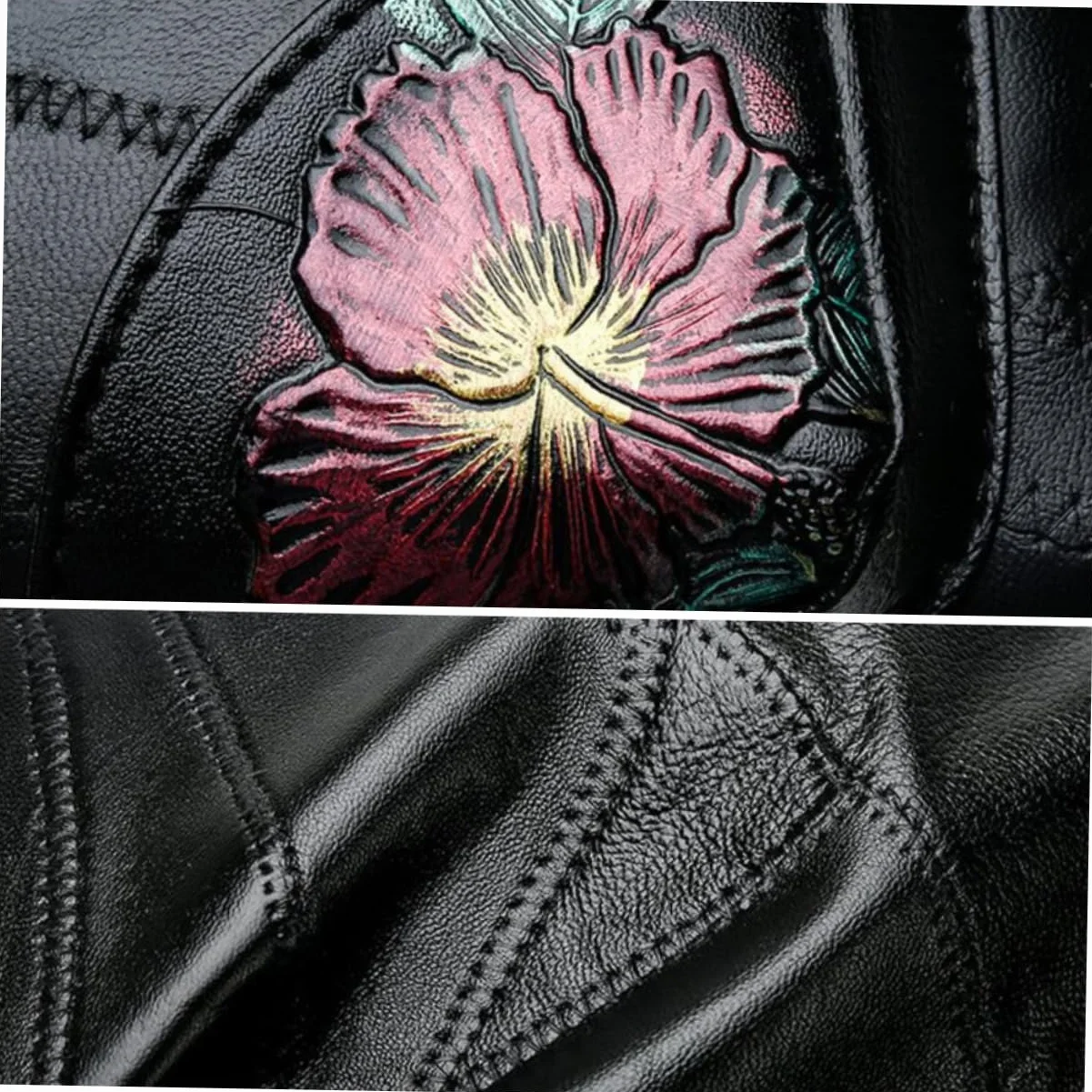 CALLARON Skórzana Torba Na Zewnątrz Damska Torba Na Ramię Modna Torba Typu Crossbody Dla Dziewcząt Kieszenie Na Zamek Błyskawiczny Mini Torby Dla Dziewcząt Czarna