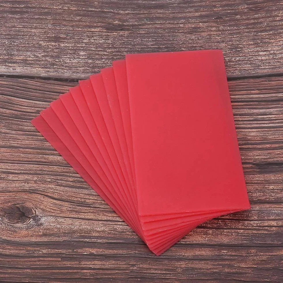 Wosk do płytki bazowej, Wosk do jamy ustnej, Miękkie arkusze do odlewania biżuterii, 1,3 mm, Nadaje się do wszystkiego, od odlewania biżuterii po modelarstwo, (1.3mm (pack of 10 pieces))