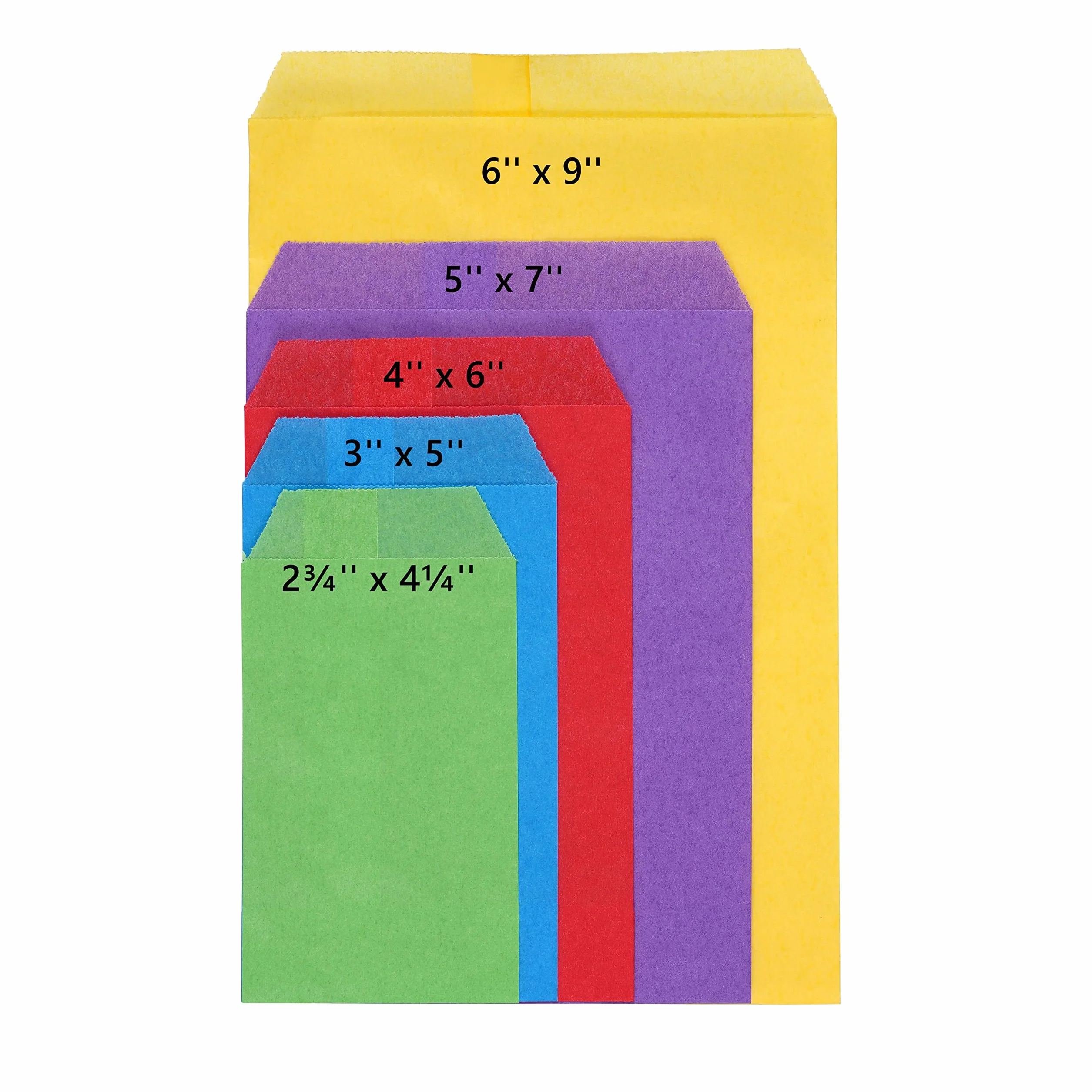 Quotidian Biały Płaski Duży Greaseproof Torebki z Papieru Kraft 6" x 9" (15 x 22,8cm) Opakowanie 100 - Snack Piekarnia Treat Cukierki Merchandise