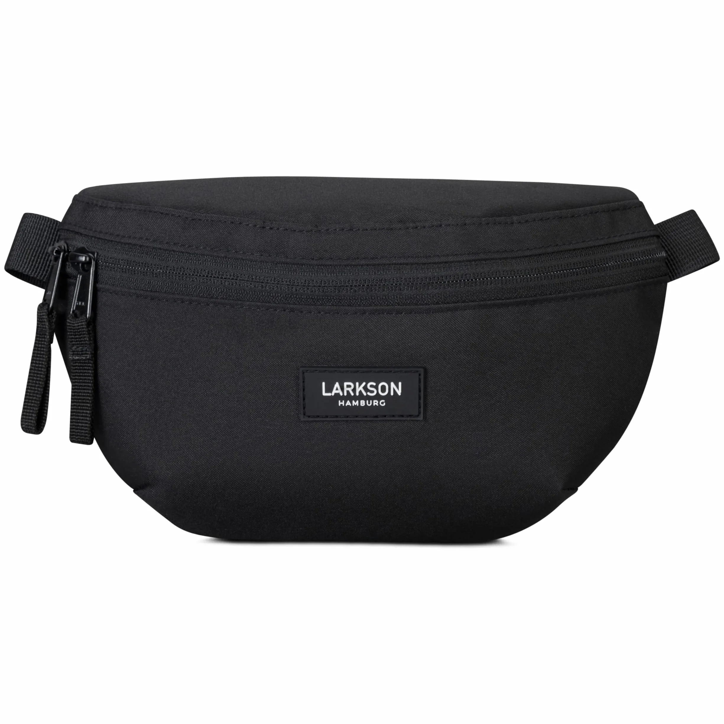 LARKSON Torba nerka damska i męska - Finn - saszetka biodrowa do uprawiania sportu na świeżym powietrzu w mieście - stylowa torba na pasek na festiwal - Crossbody Bag z paskiem - wodoodporna, czarny, Einheitsgröße