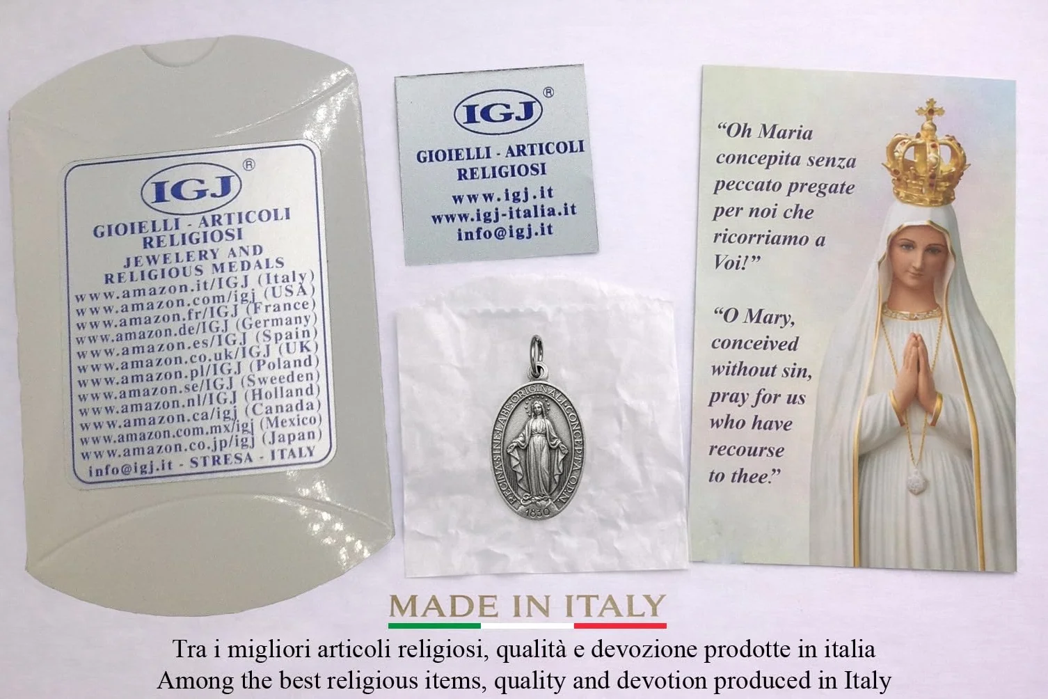 MIRACOLOSOWA MEDAGLIA - ORYGINALNA - 100% MADE WŁOCHY -