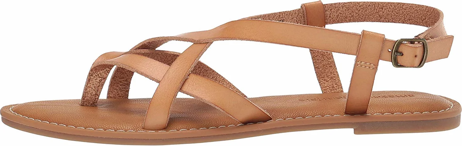Amazon Essentials Damskie sandały na co dzień, na ramiączkach, naturalne, 38.5 EU