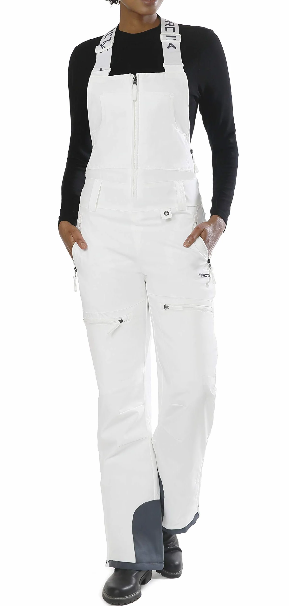 Arctix kombinezony na szelkach Traverse, damskie, ekologiczne, biały, Small/29" Inseam