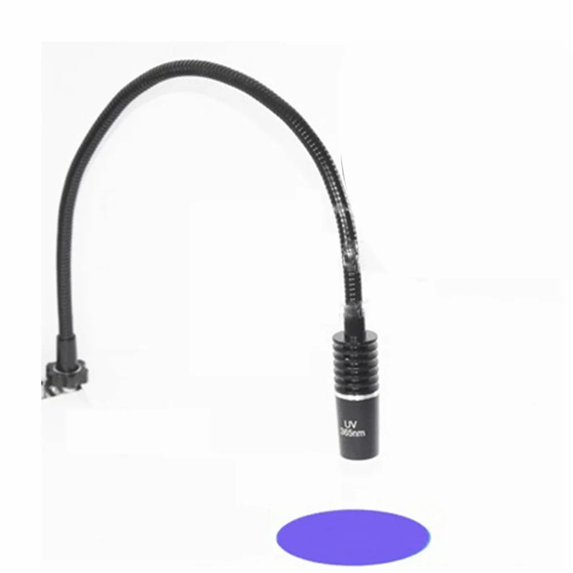 Mikroskop pojedyncza lampa 3 W 6400 K LED lampa typu gęsia szyja, akcesoria do przemysłowego mikroskopu stereofonicznego (UV 395 nm)