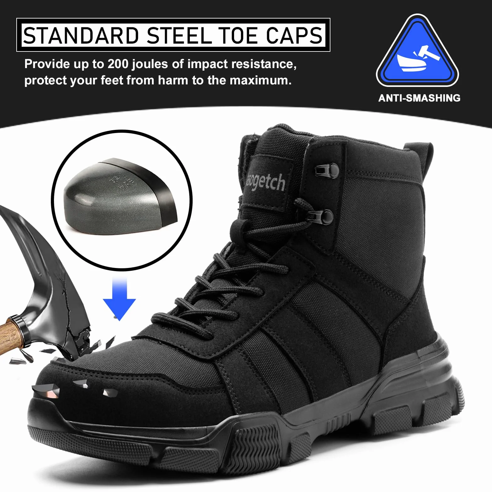 Nasogetch Buty ochronne stalowe noski męskie damskie robocze