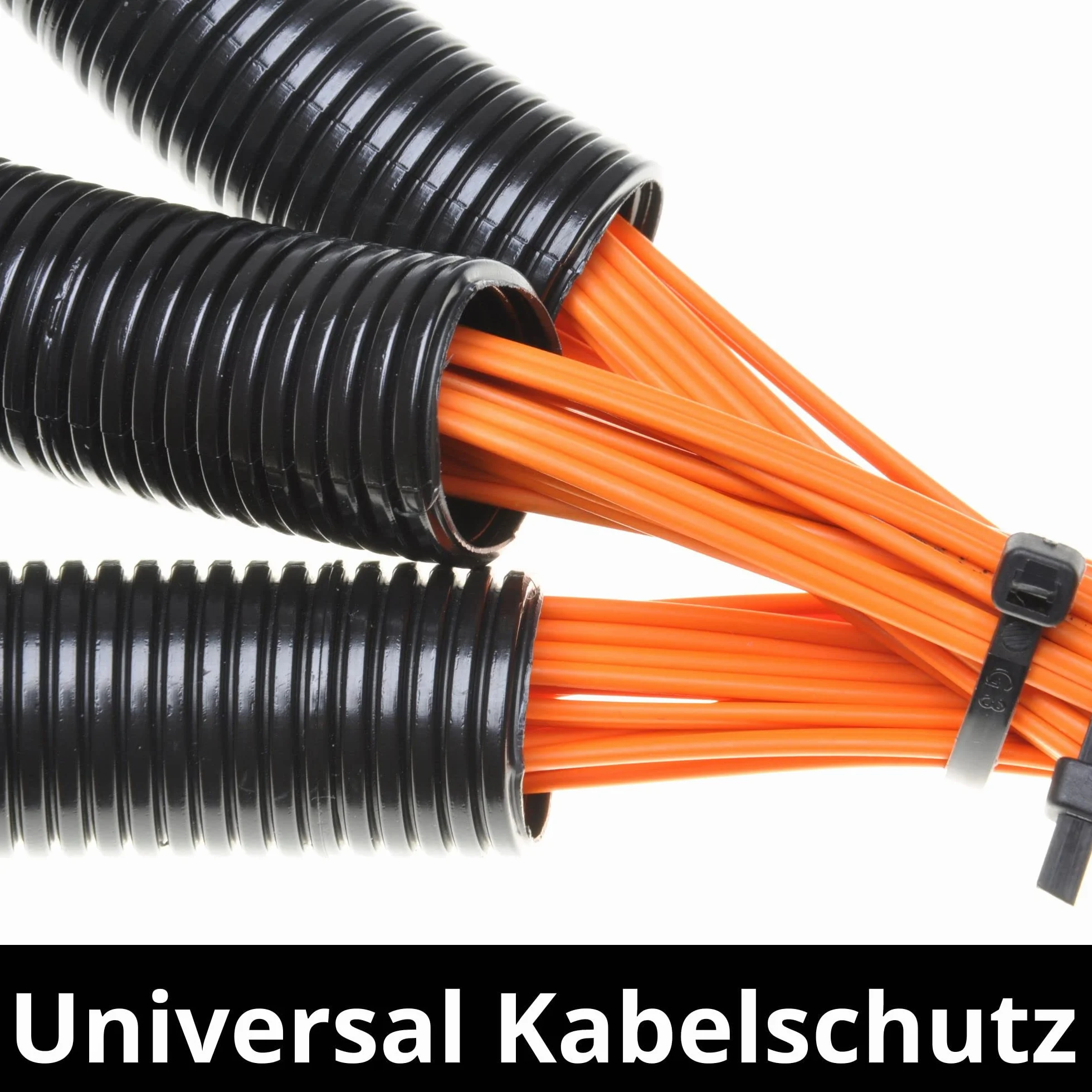 Kalitec rura falista zamknięta NW 7,5, 10 m, nieszczelinowy, wąż falisty I rura chroniąca przed kunami, pusta rura, ochrona kabla AD 9,9 mm, ID 6,9 mm