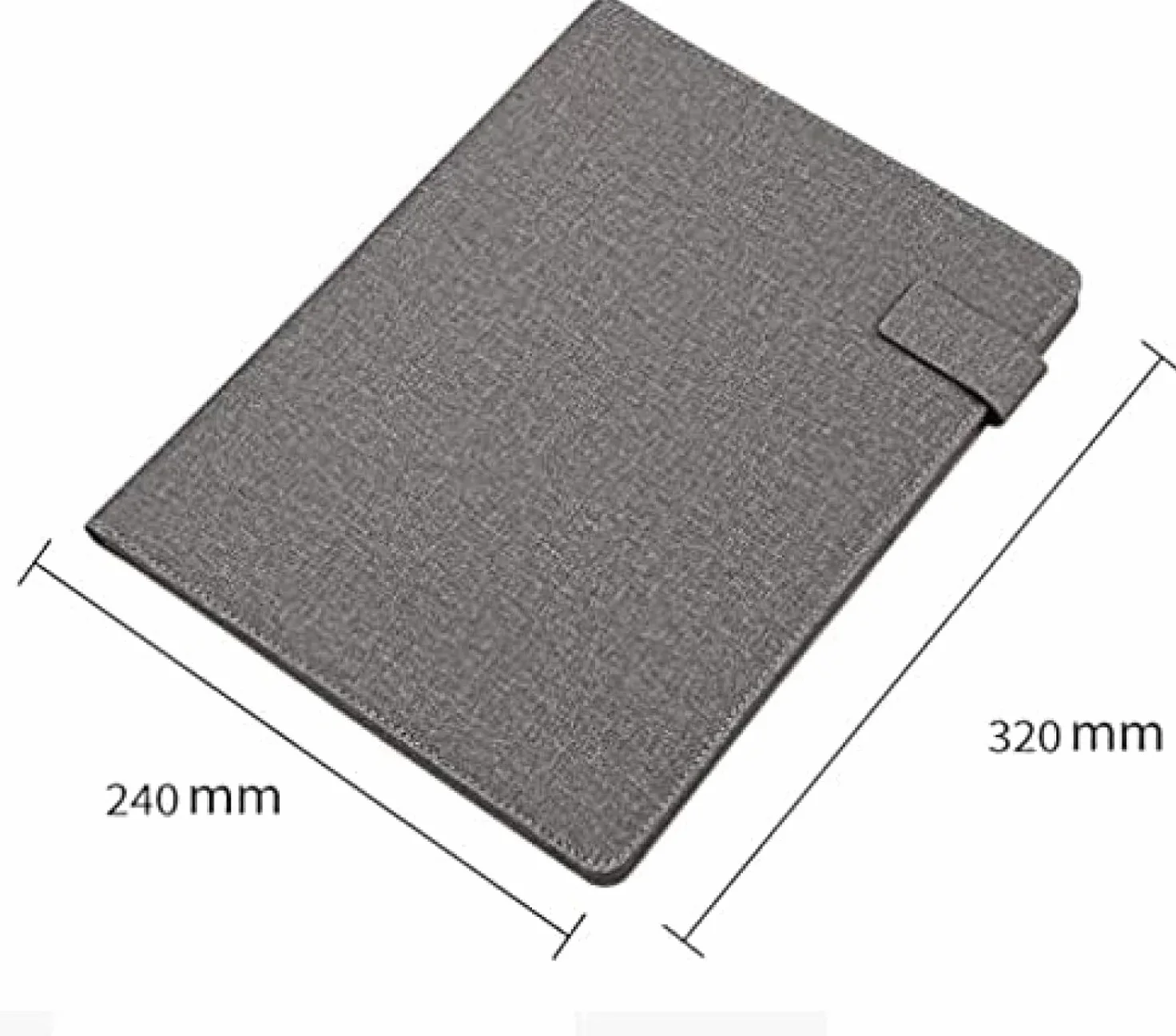 Biurowa Sztuczna Skórzana Klamra Magnetyczna A4 Portfolio Biznesowe Teczka Profesjonalny Organizer Konferencyjny Etui Na Cv I Dokumenty, Podkładka Do Pisania, Uchwyt Na Kart, Blue, 24 * 32cm