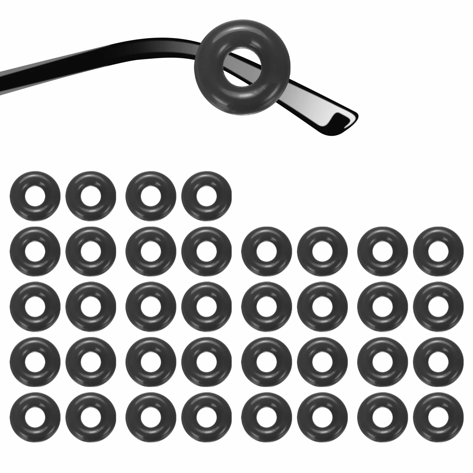QUARKZMAN Para silikonowych opasek na okulary, uchwyt na okulary, uchwyty na okulary, antypoślizgowe zaczepy na ucho, końcówki do okularów, okularów przeciwsłonecznych, okularów sportowych